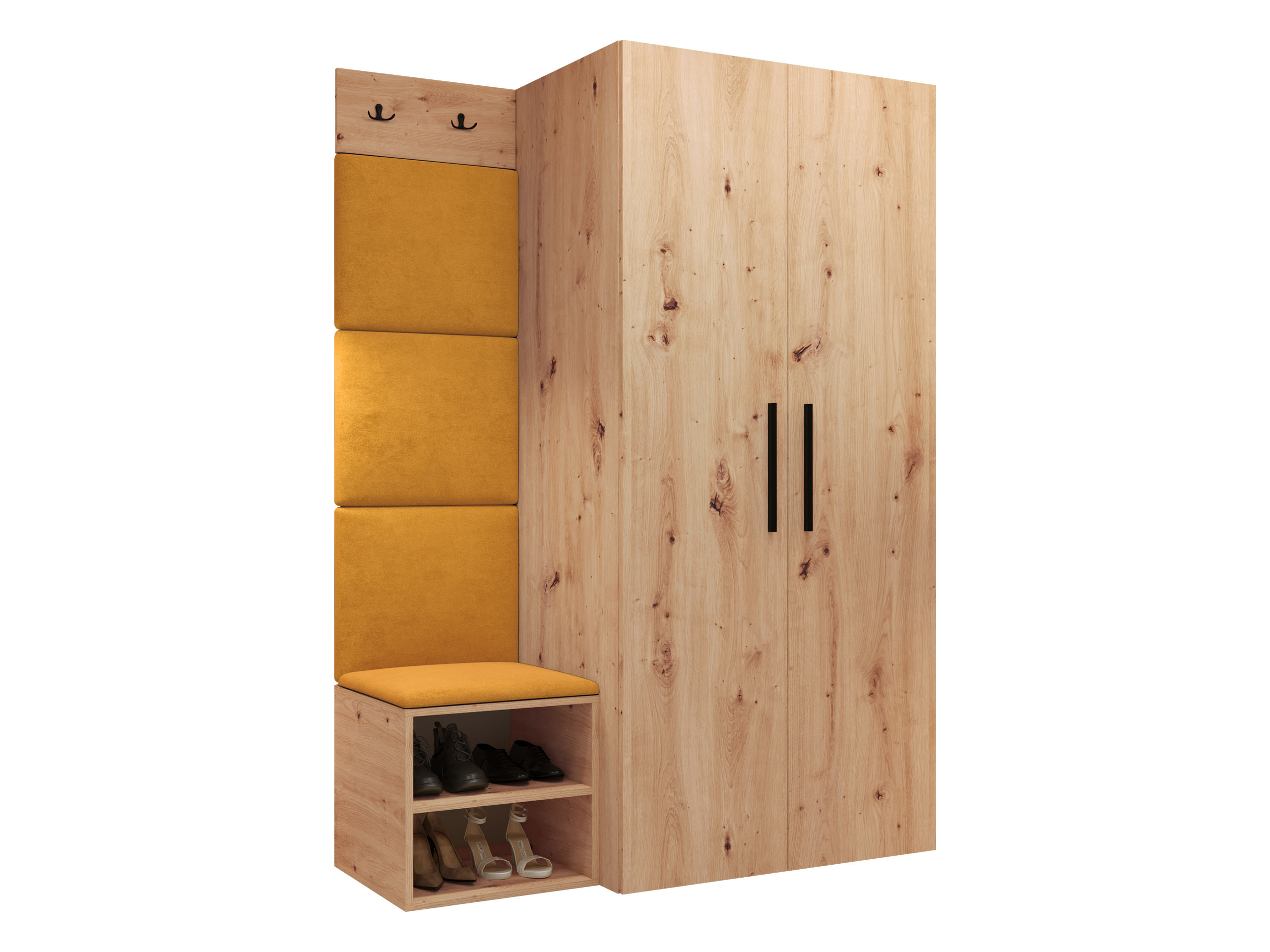 Set arredo da corridoio Nitos IV (Rovere Artisan)