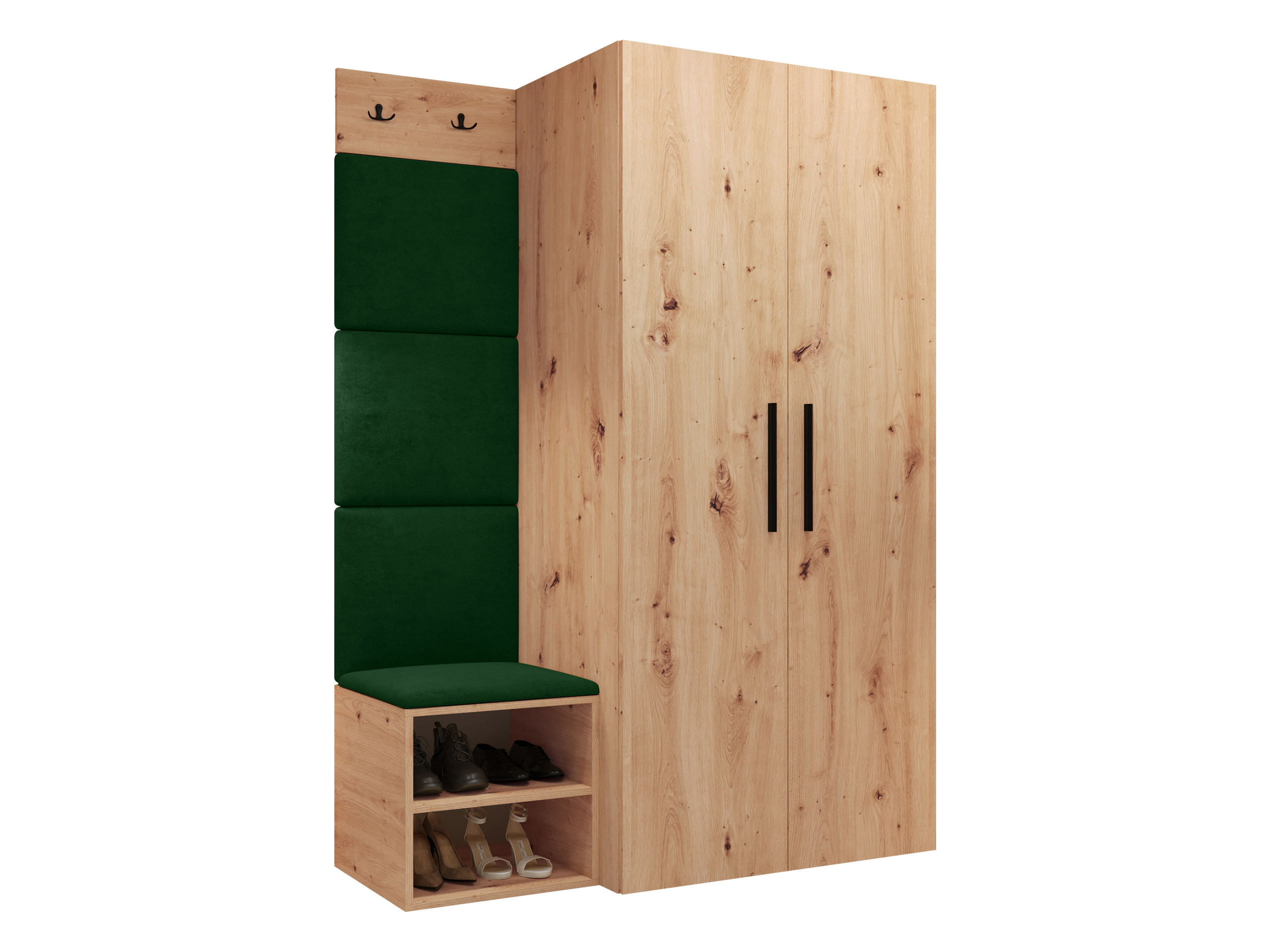 Set arredo da corridoio Nitos IV (Rovere Artisan)