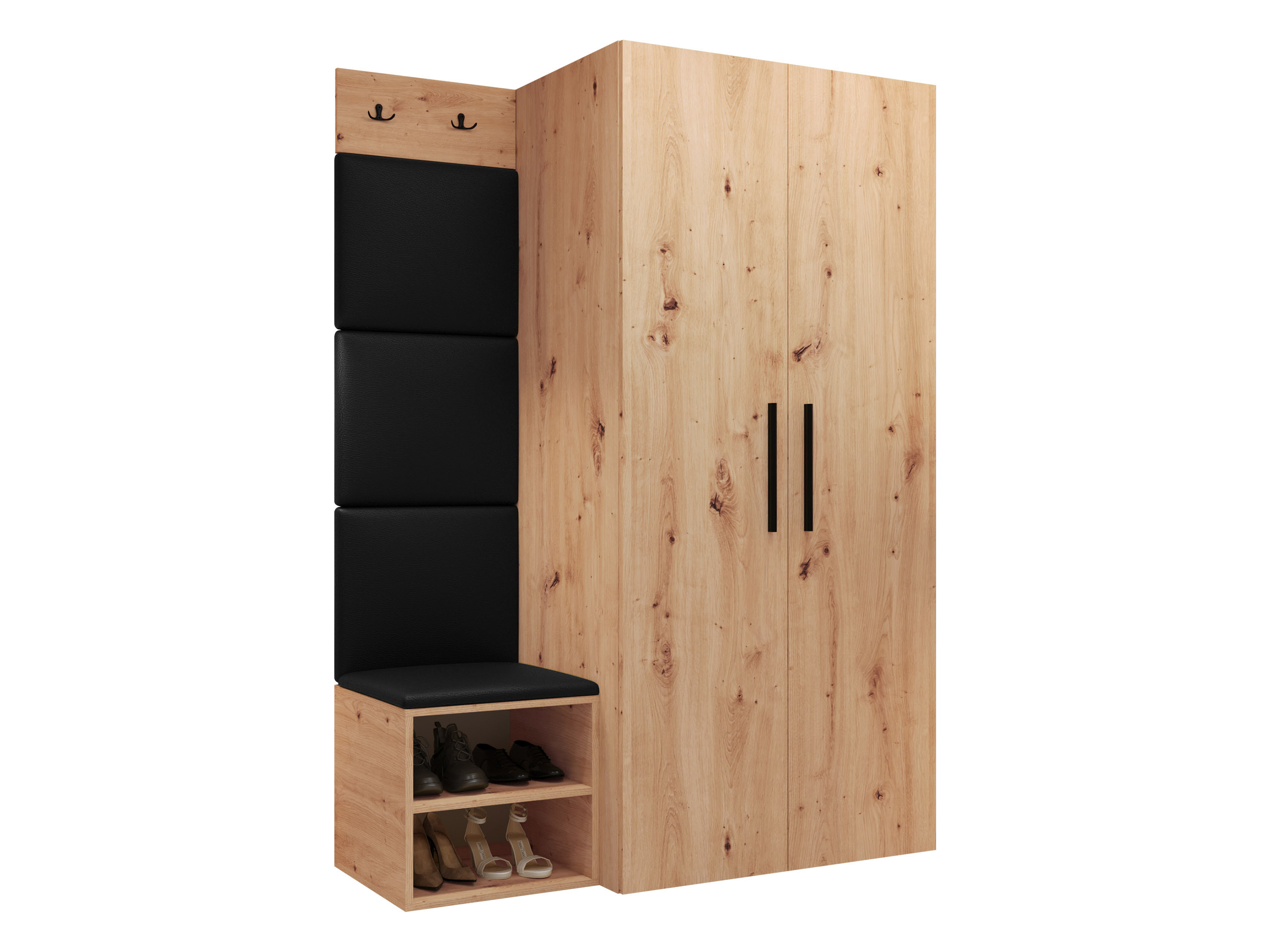 Set arredo da corridoio Nitos IV (Rovere Artisan)