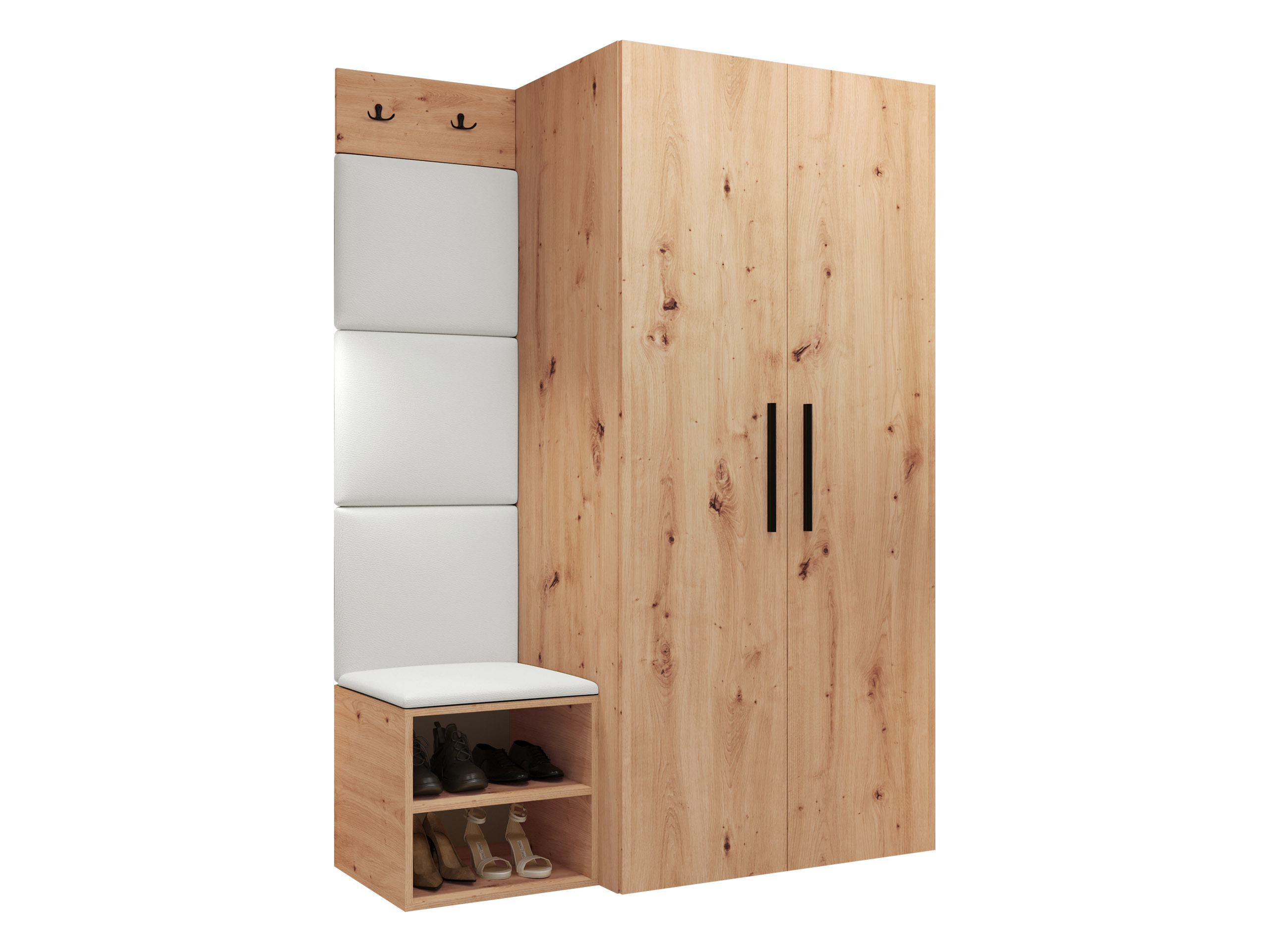Set arredo da corridoio Nitos IV (Rovere Artisan)