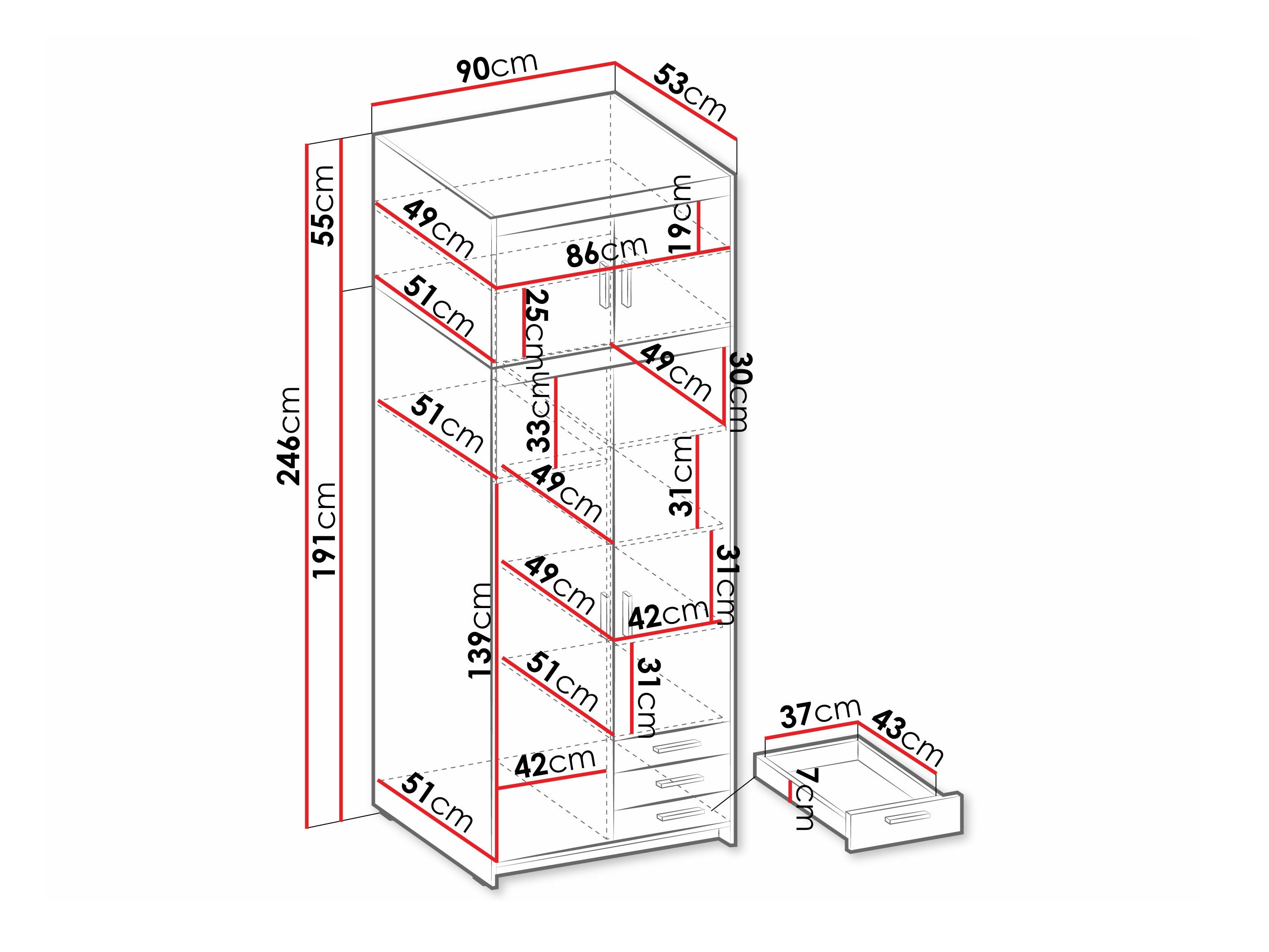 Armadio Novduni 113 (Bianco)