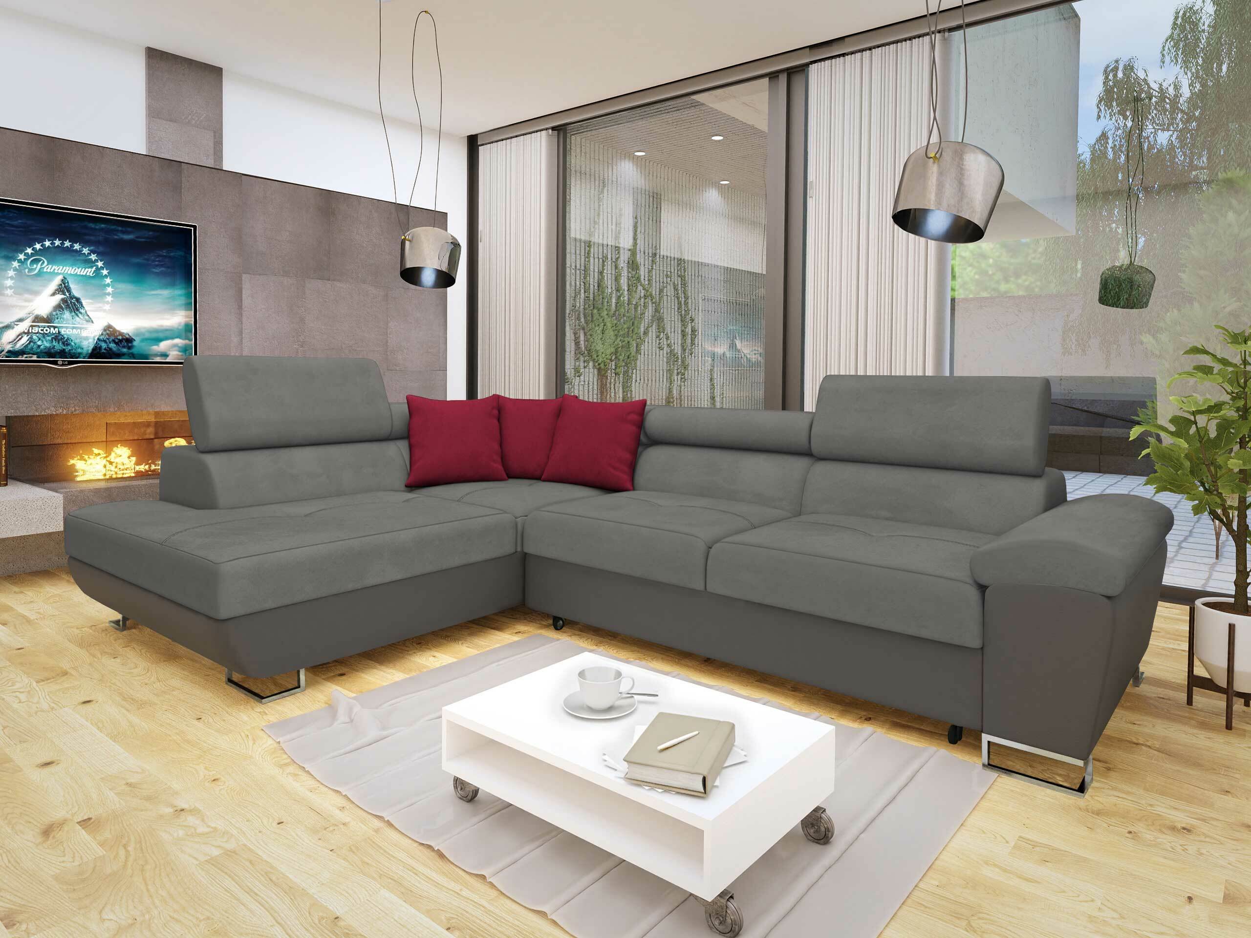 Divano angolare Comfivo Ruta II (Soft 029 + Uttario Velvet 2971 + Kronos 02)