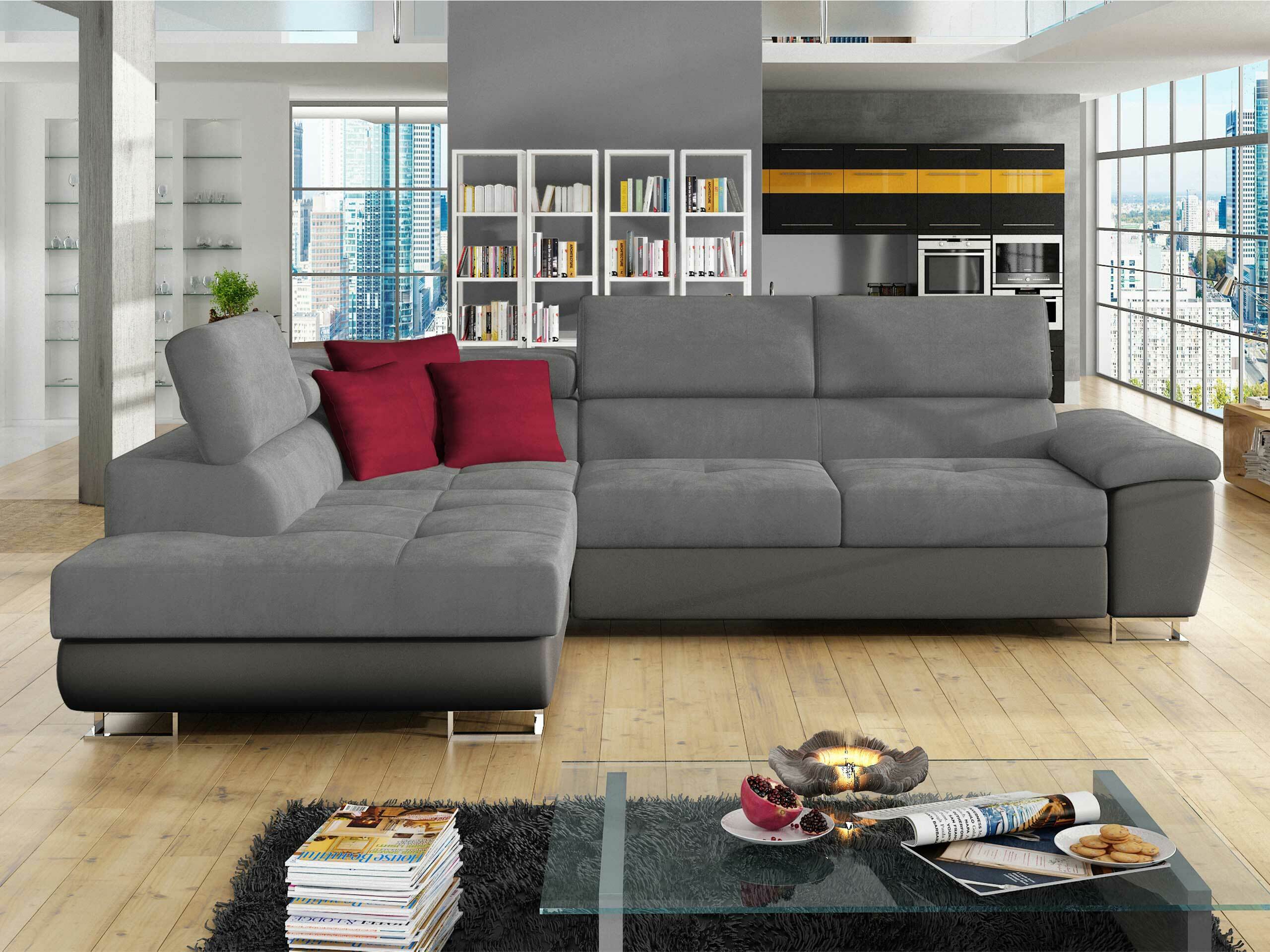 Divano angolare Comfivo Ruta II (Soft 029 + Uttario Velvet 2971 + Kronos 02)