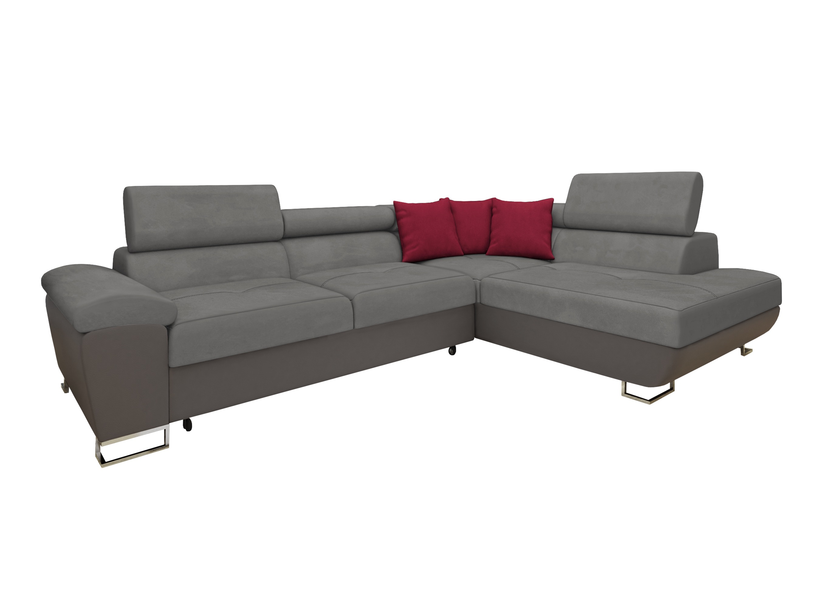 Divano angolare Comfivo Ruta II (Soft 029 + Uttario Velvet 2971 + Kronos 02)