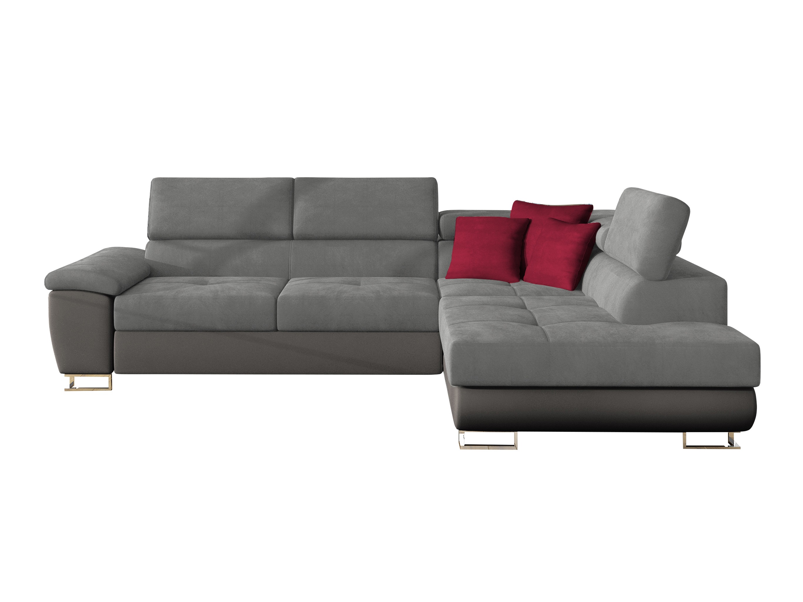 Divano angolare Comfivo Ruta II (Soft 029 + Uttario Velvet 2971 + Kronos 02)