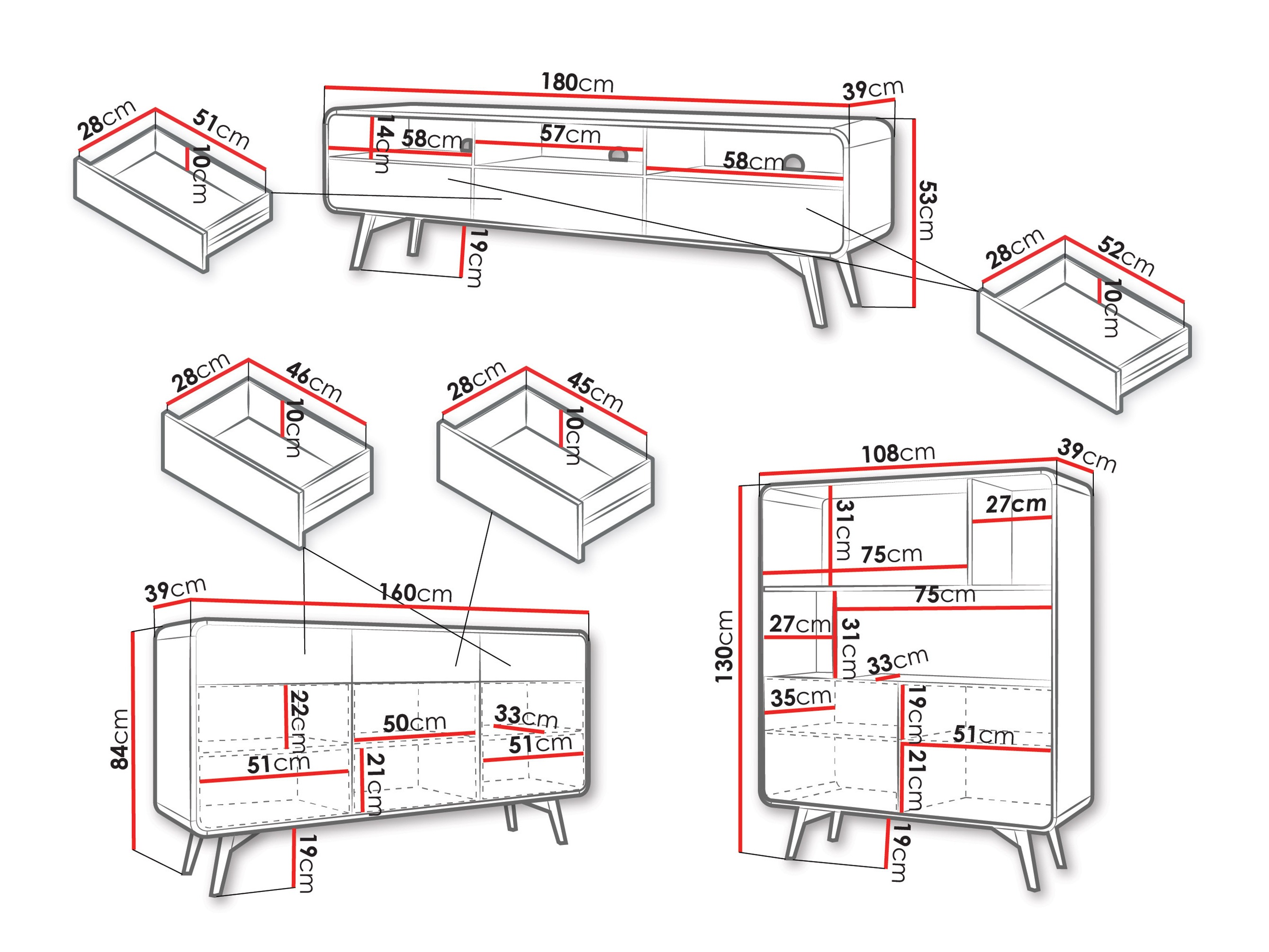 Parete attrezzata Talsalo 104