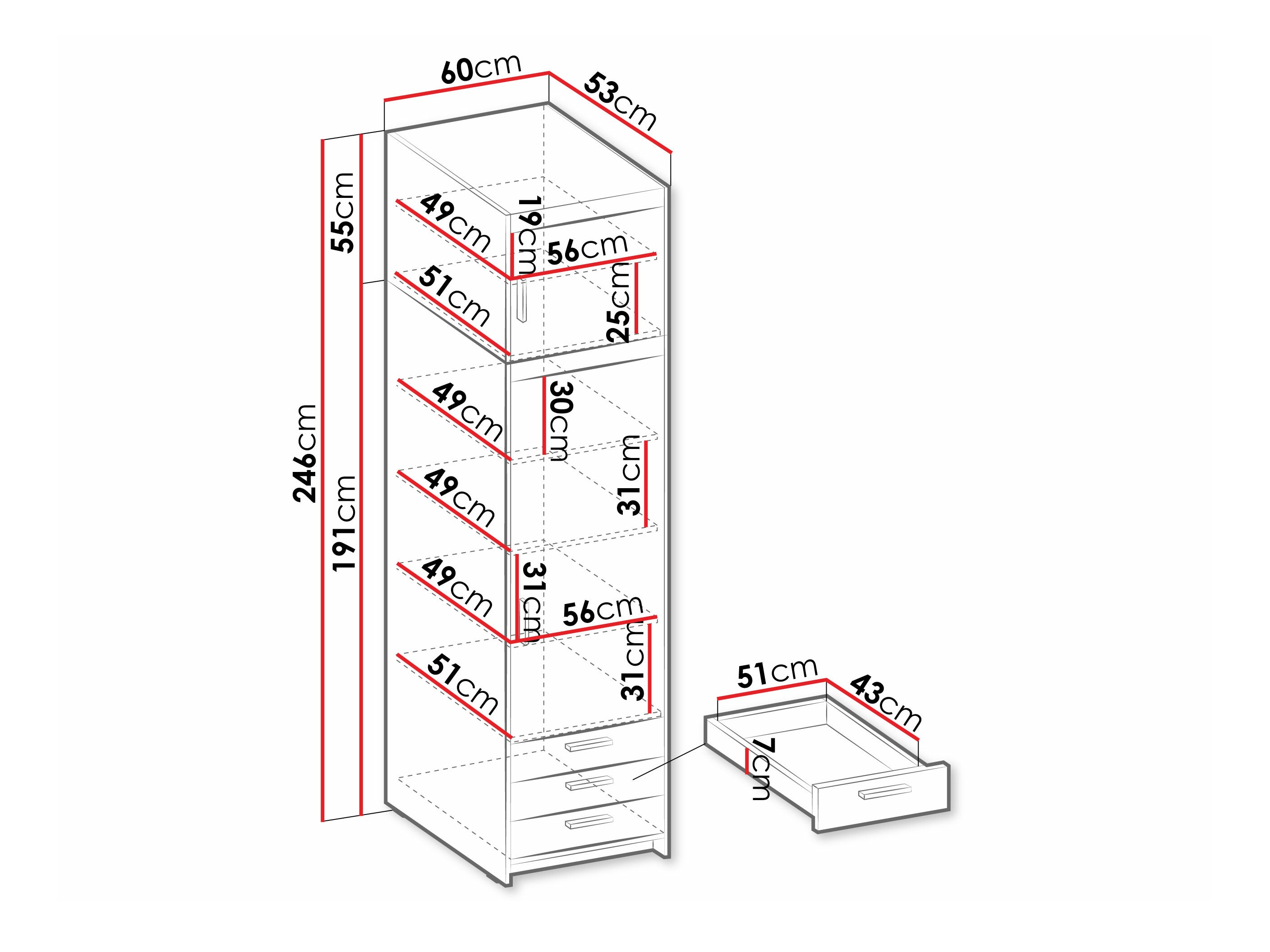 Scaffale Novduni 111 (Bianco)