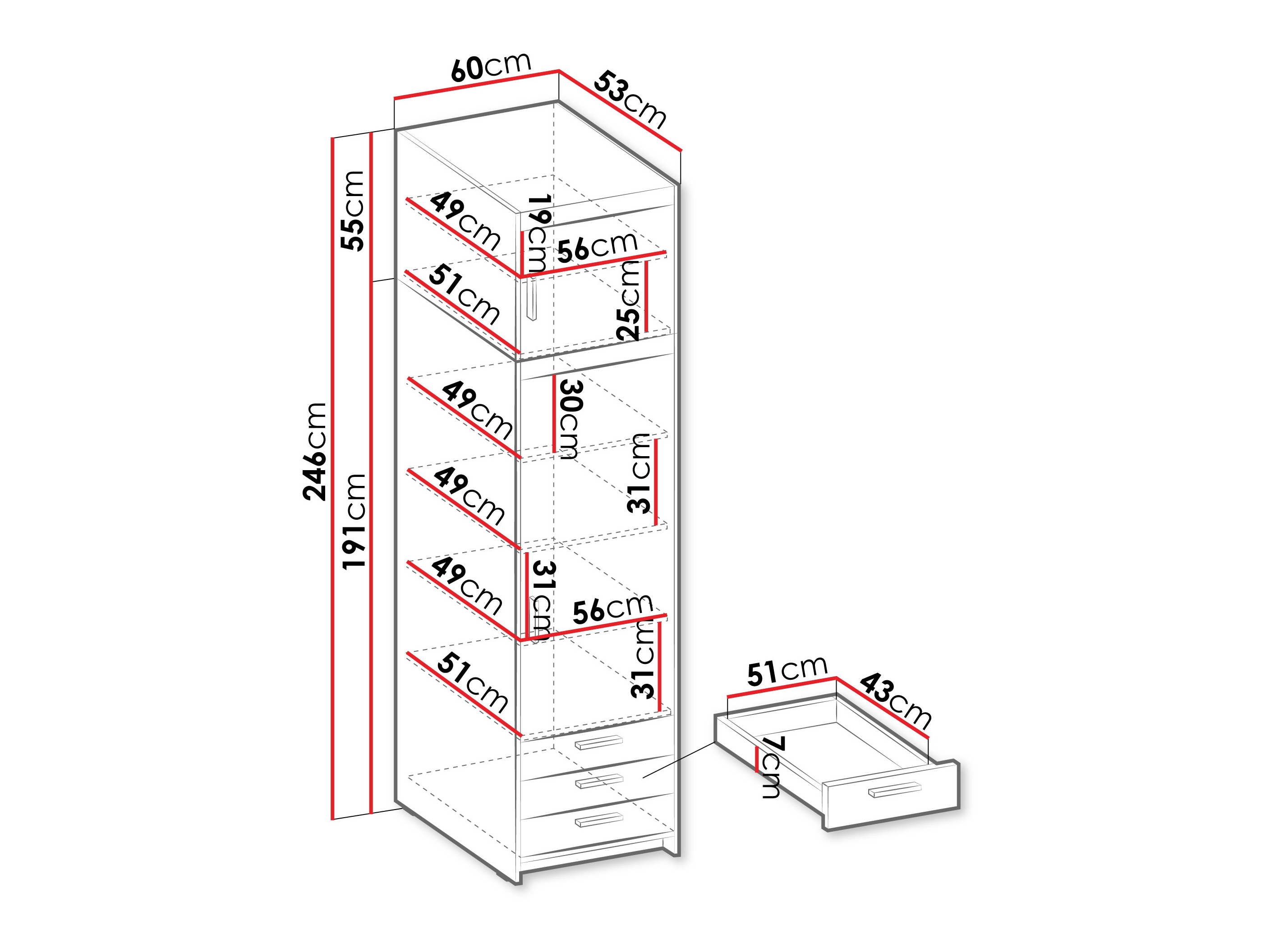 Scaffale Novduni 111 (Quercia)