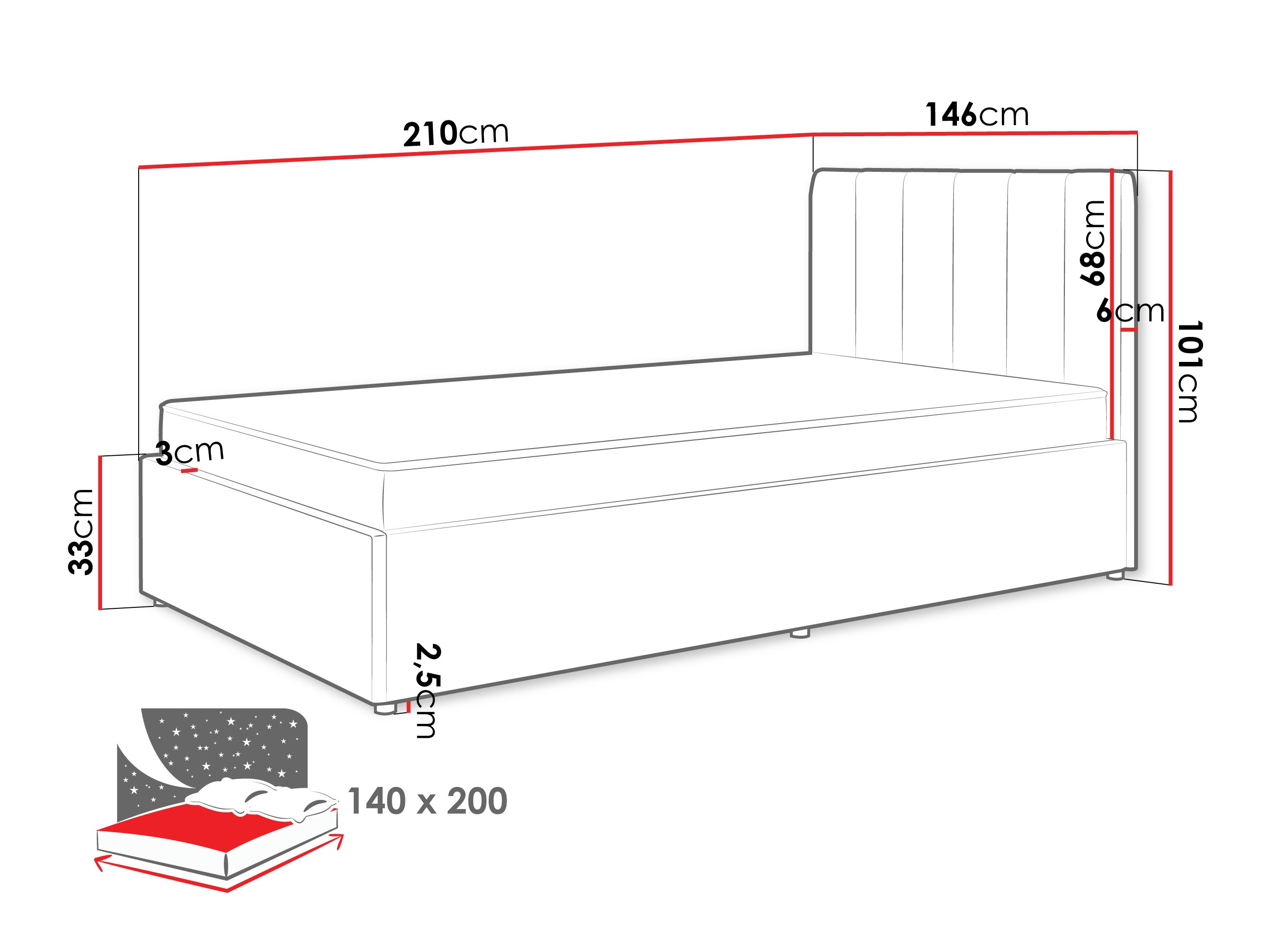 Letto Mormavu 111 (Cloud 03)