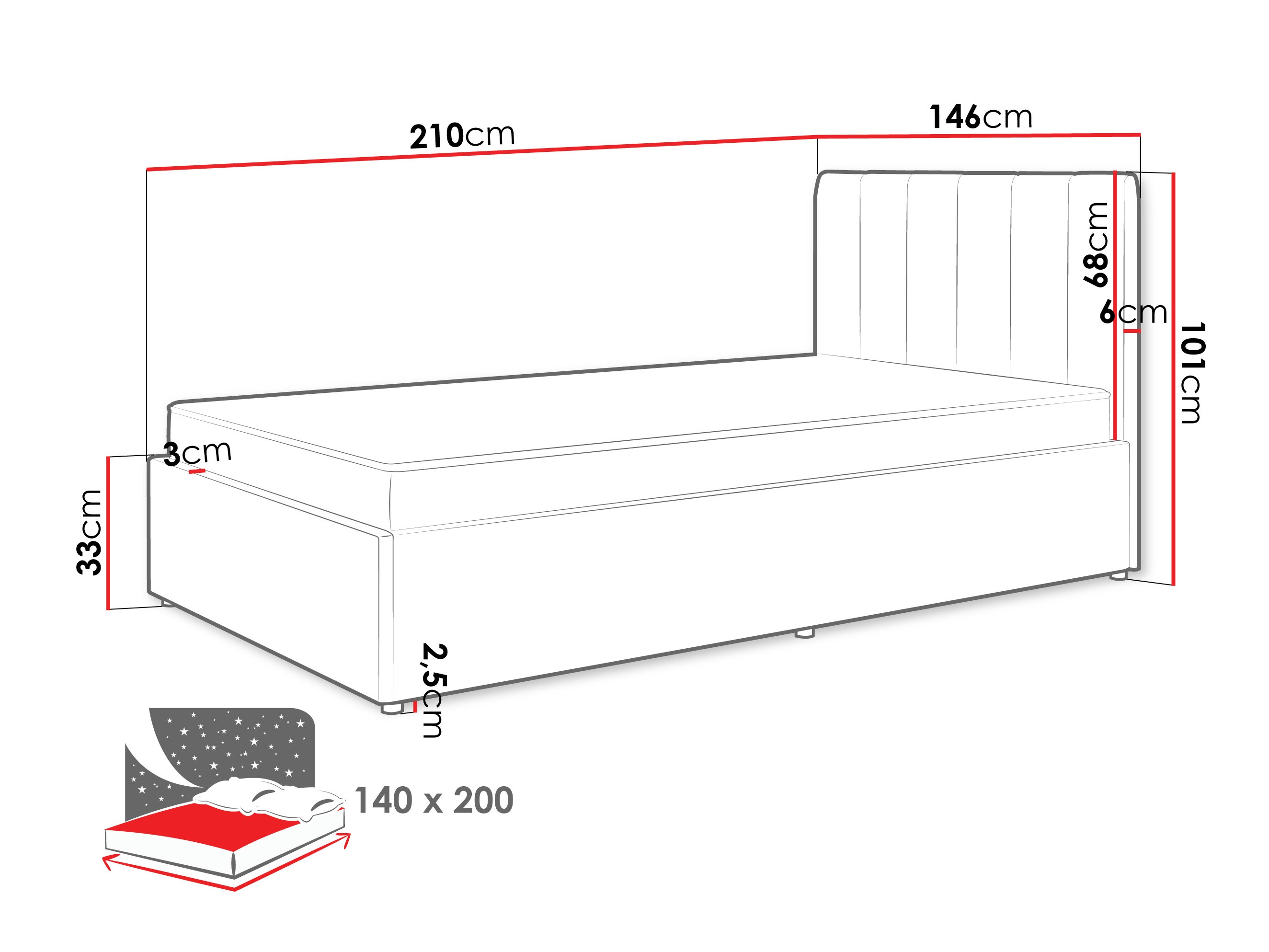 Letto Mormavu 111 (Cloud 82)