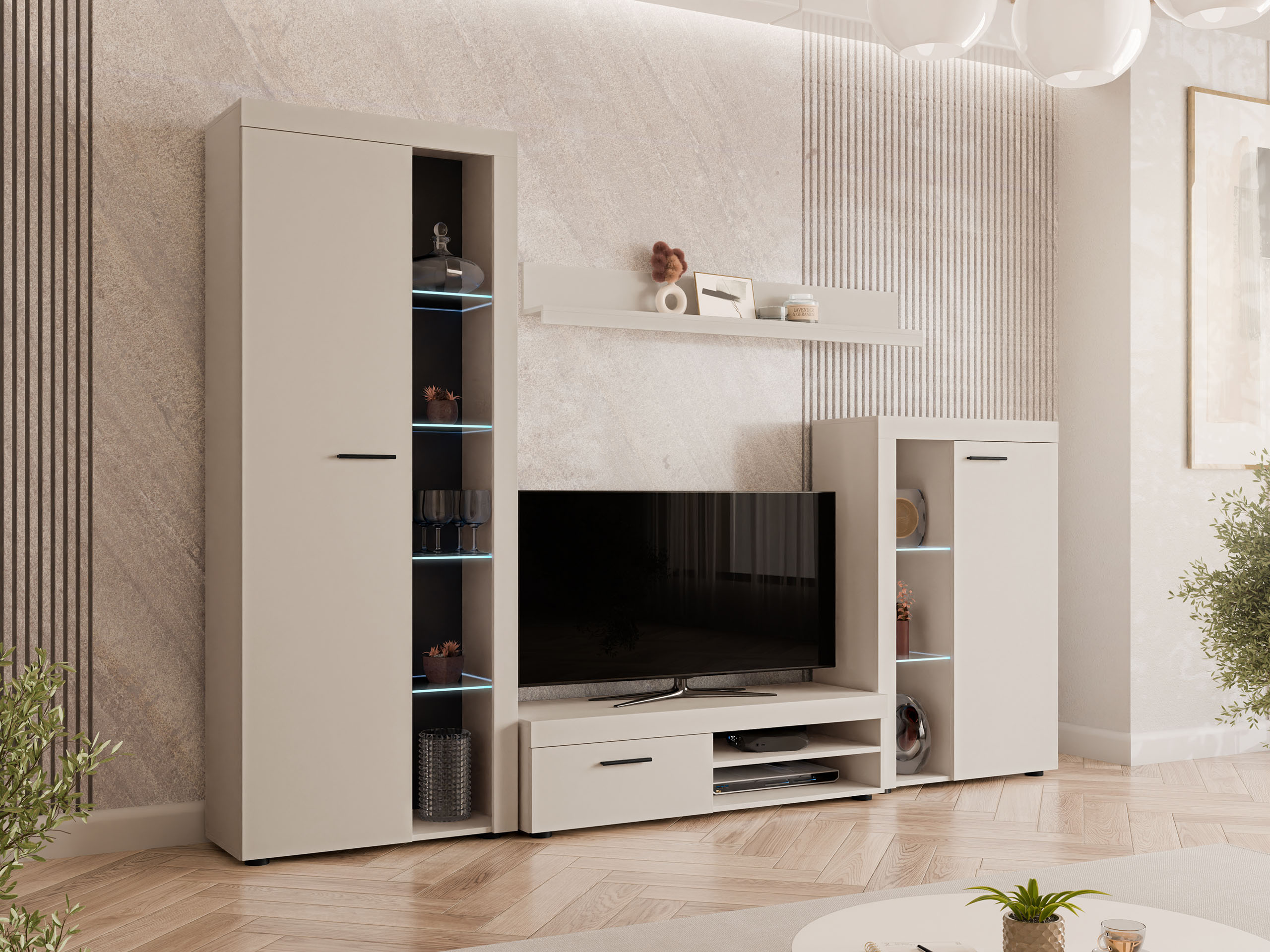 Parete attrezzata Univio (Beige)