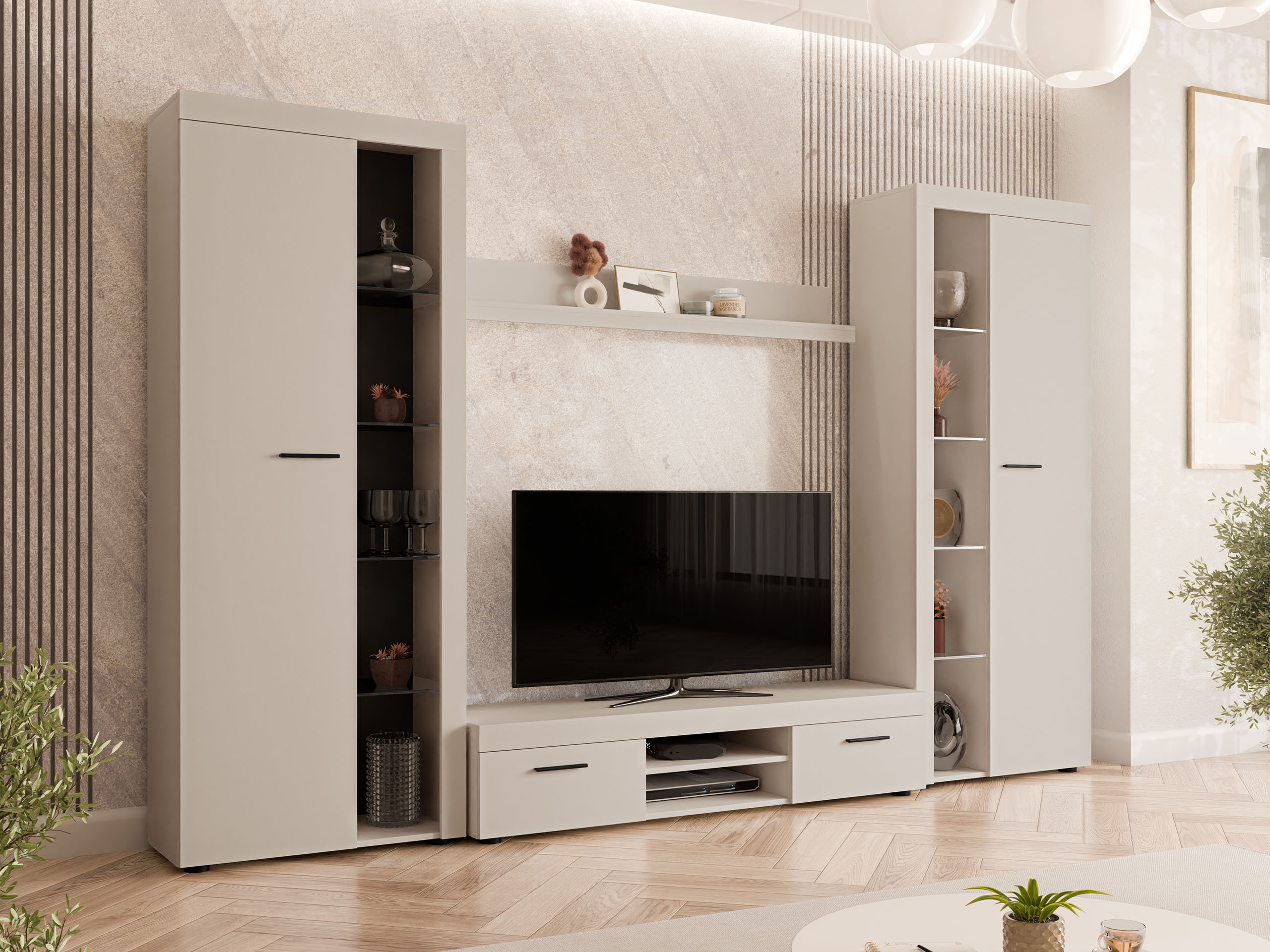 Parete attrezzata Univio II (Beige)