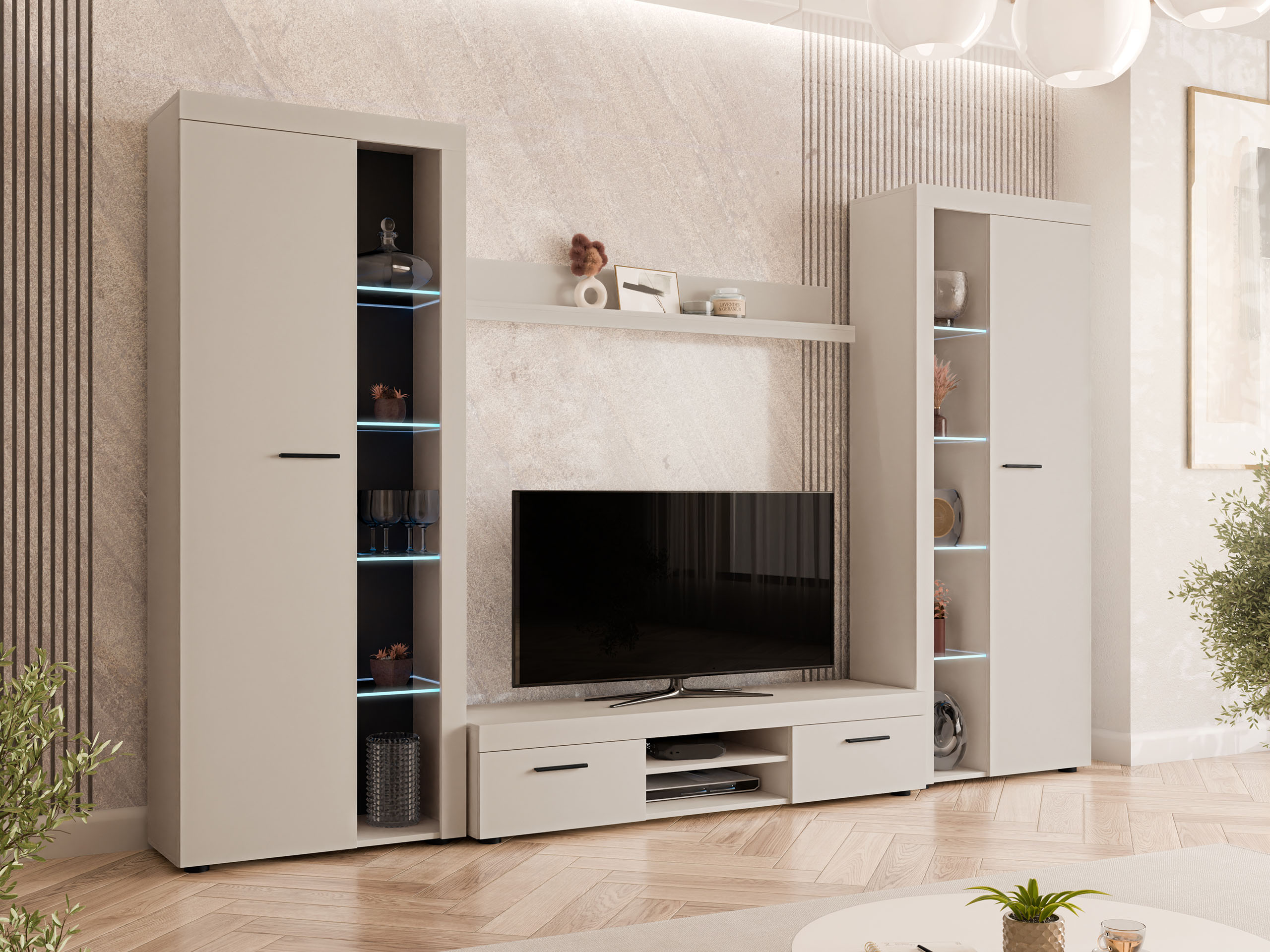 Parete attrezzata Univio II (Beige)