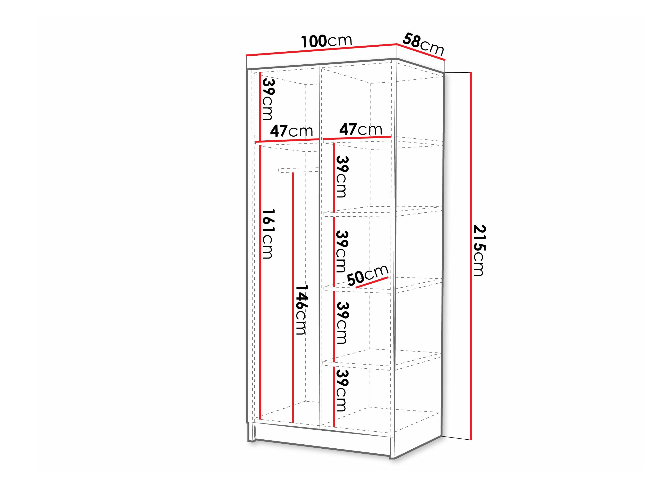 Armadio Closico Staton I (Cachemire + D'oro)