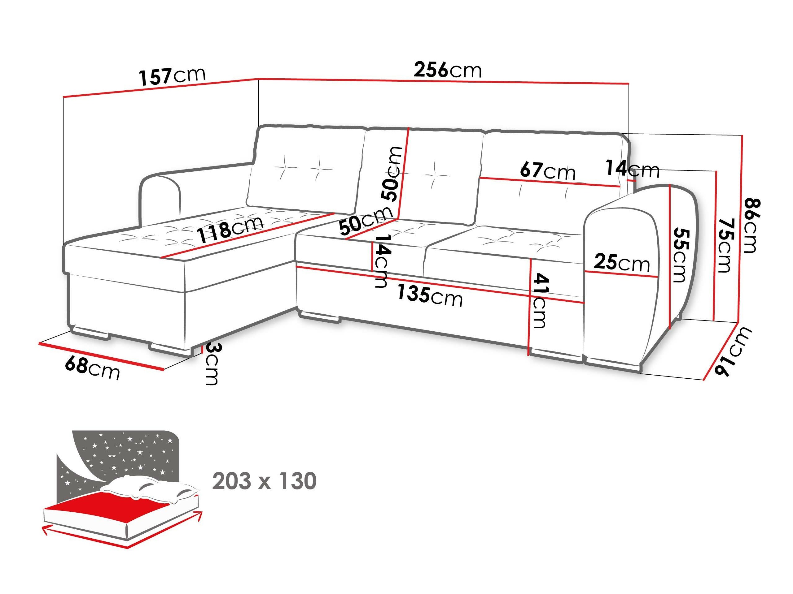 Divano angolare Muncie 109 (Manila 07)