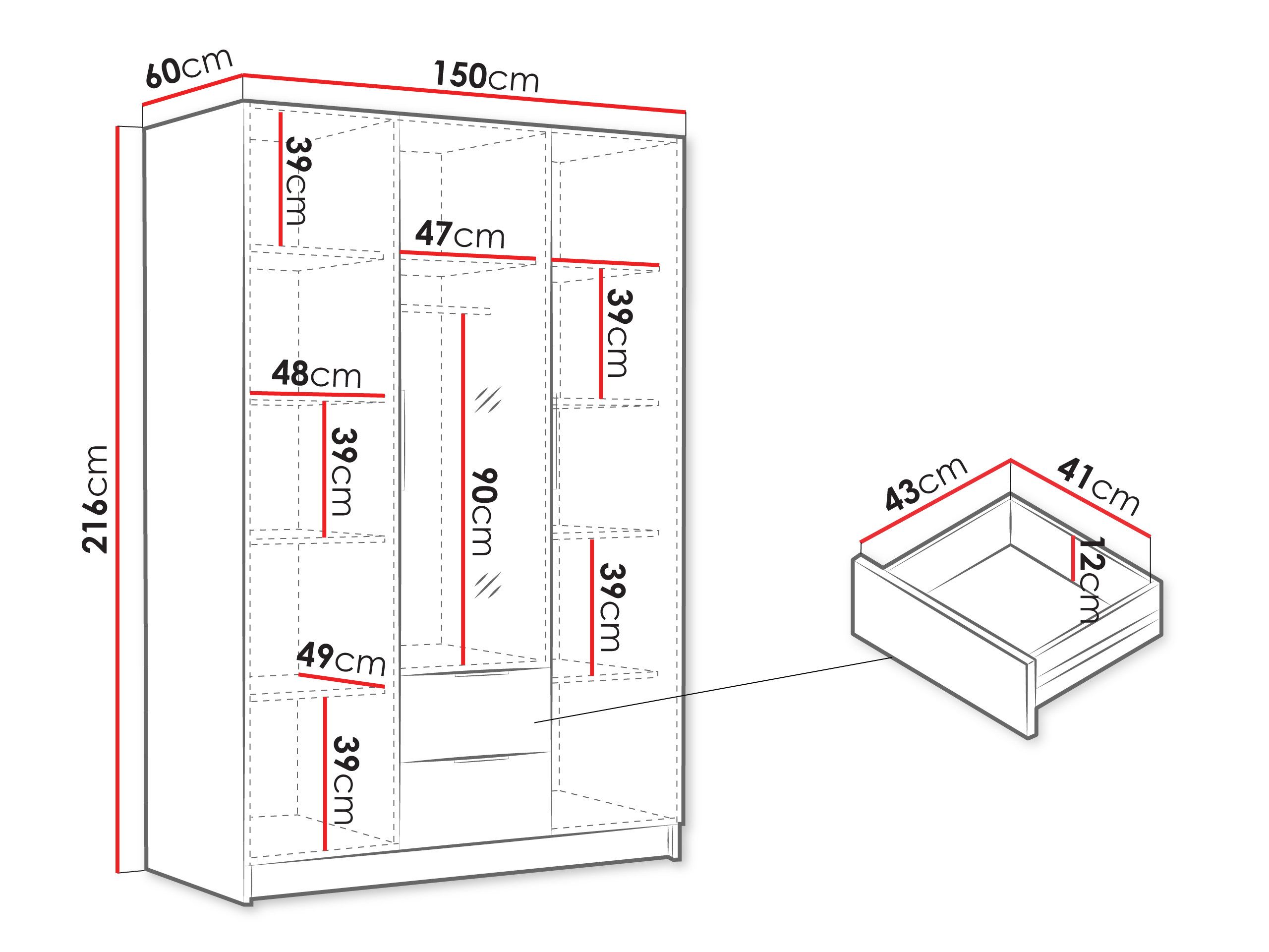 Armadio Closico 199 (Bianco)