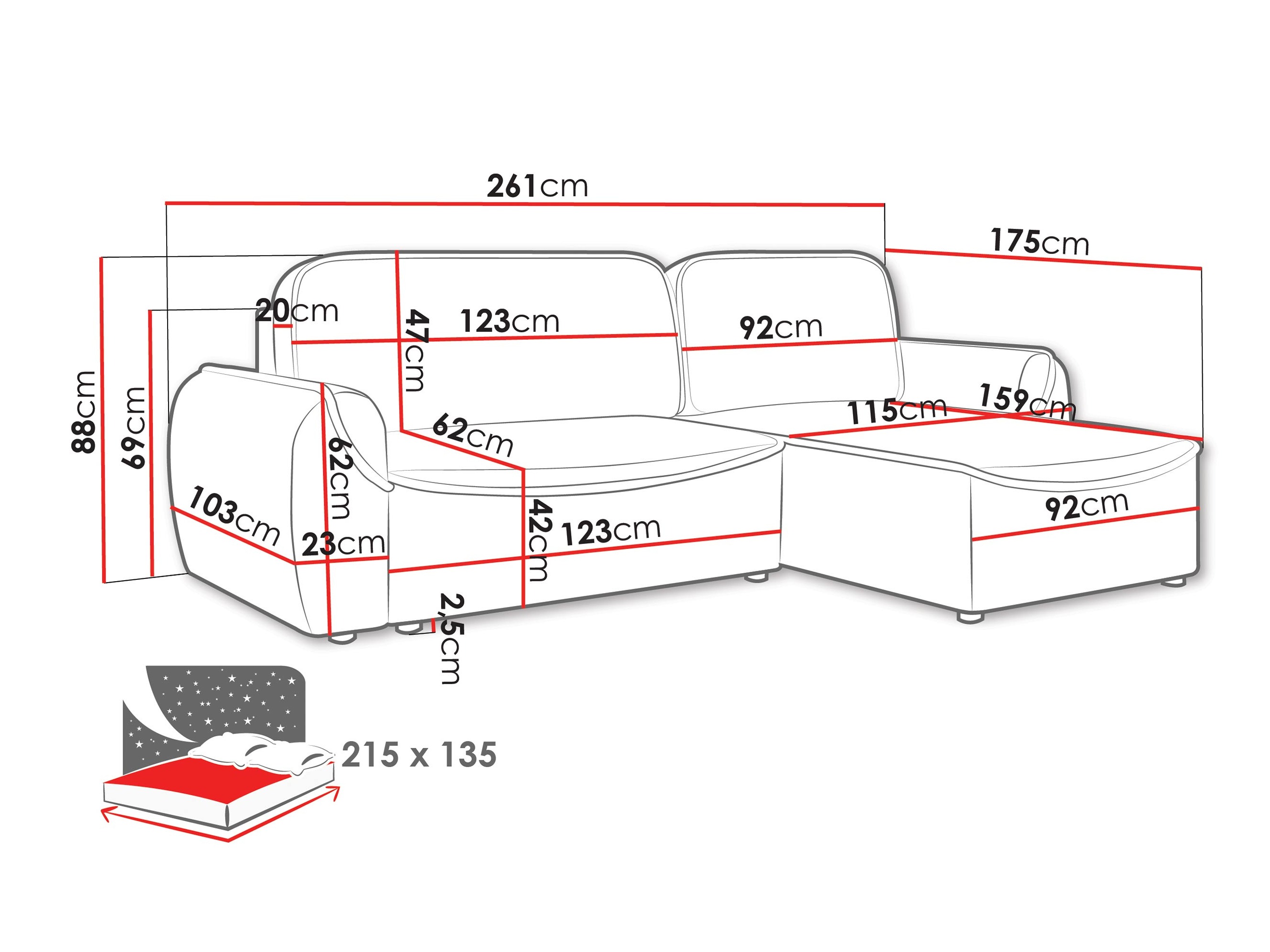 Divano angolare Comfivo 503 (Cruz 15)