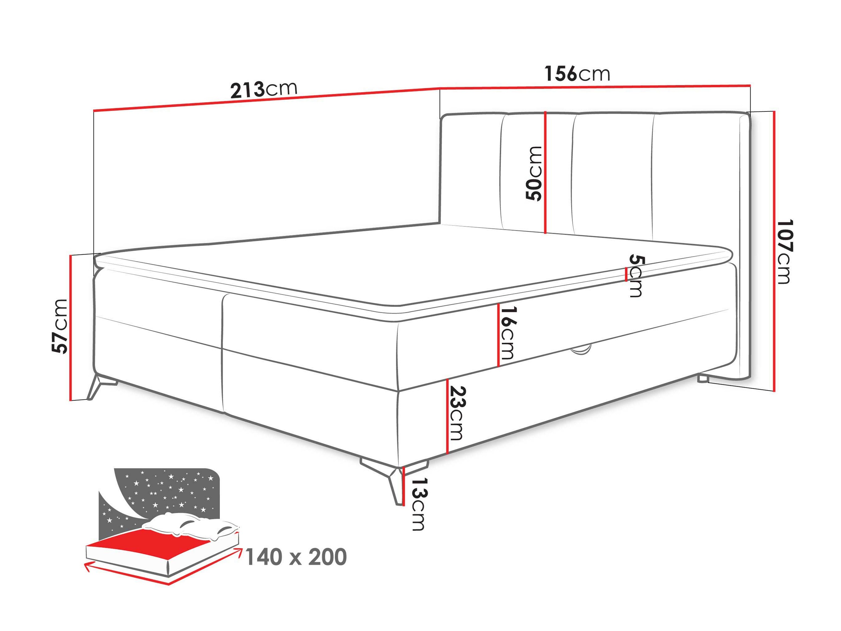 Letto continentale Viter (Vibe 03)