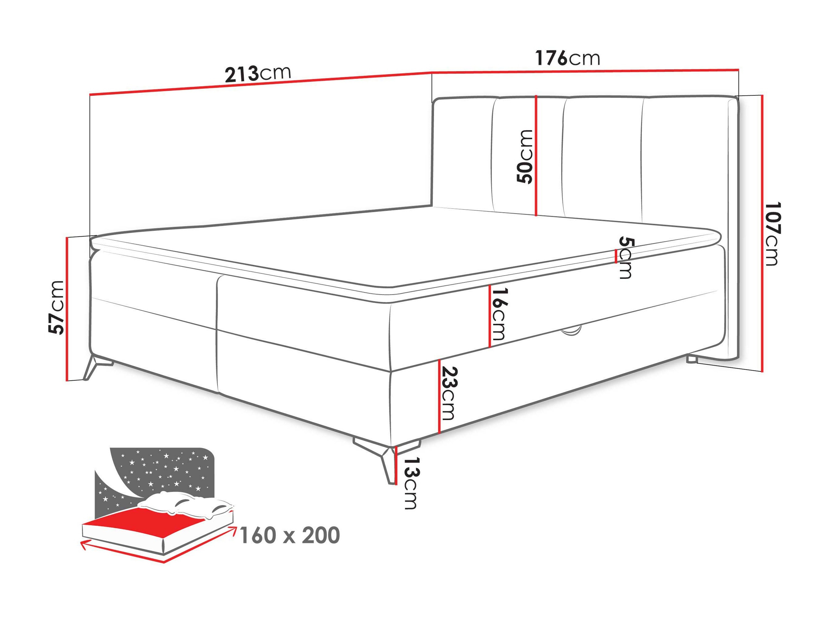 Letto continentale Viter (Vibe 03)