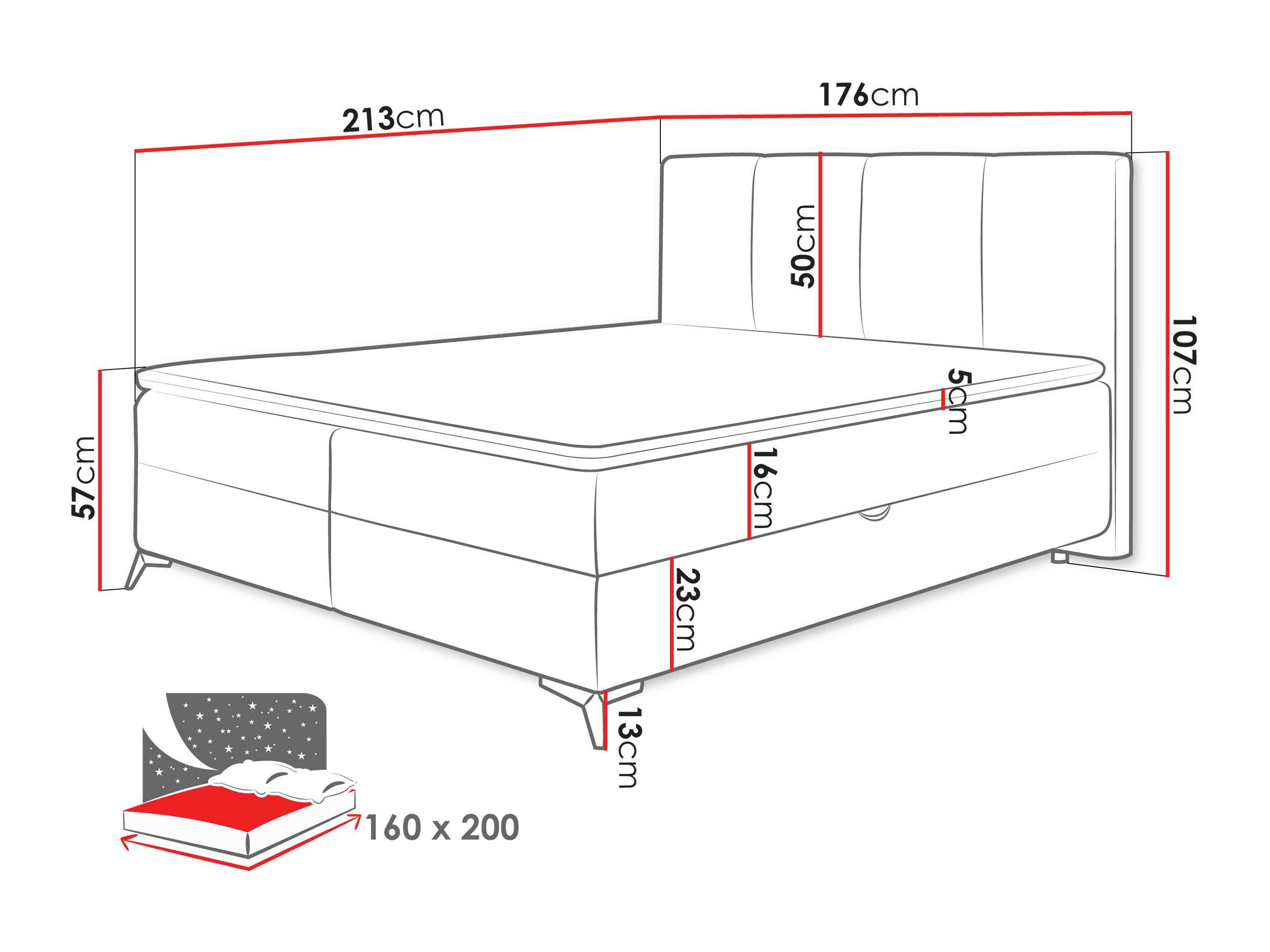 Letto continentale Viter (Vibe 06)