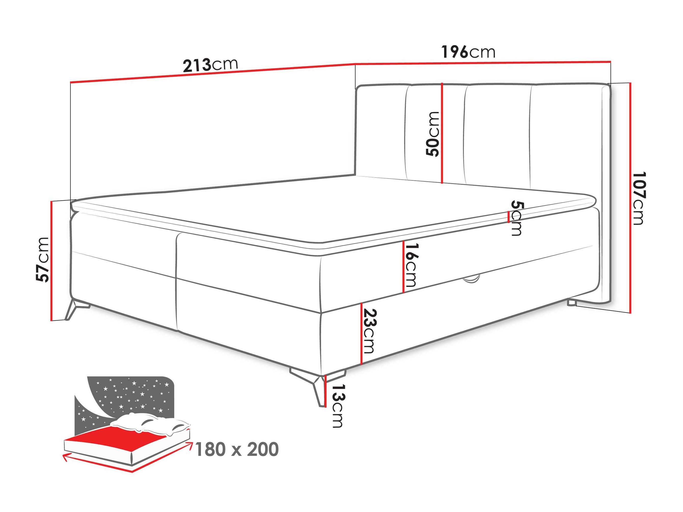 Letto continentale Viter (Vibe 06)
