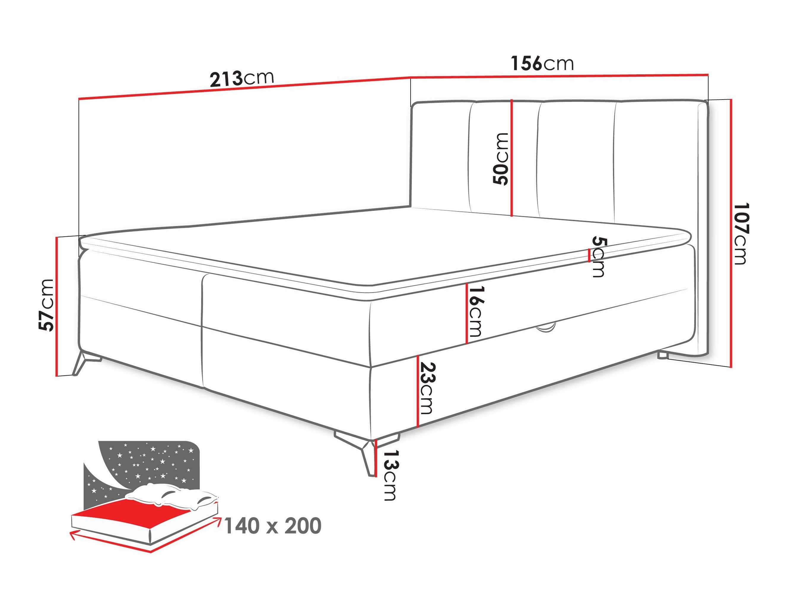 Letto continentale Viter (Vibe 07)