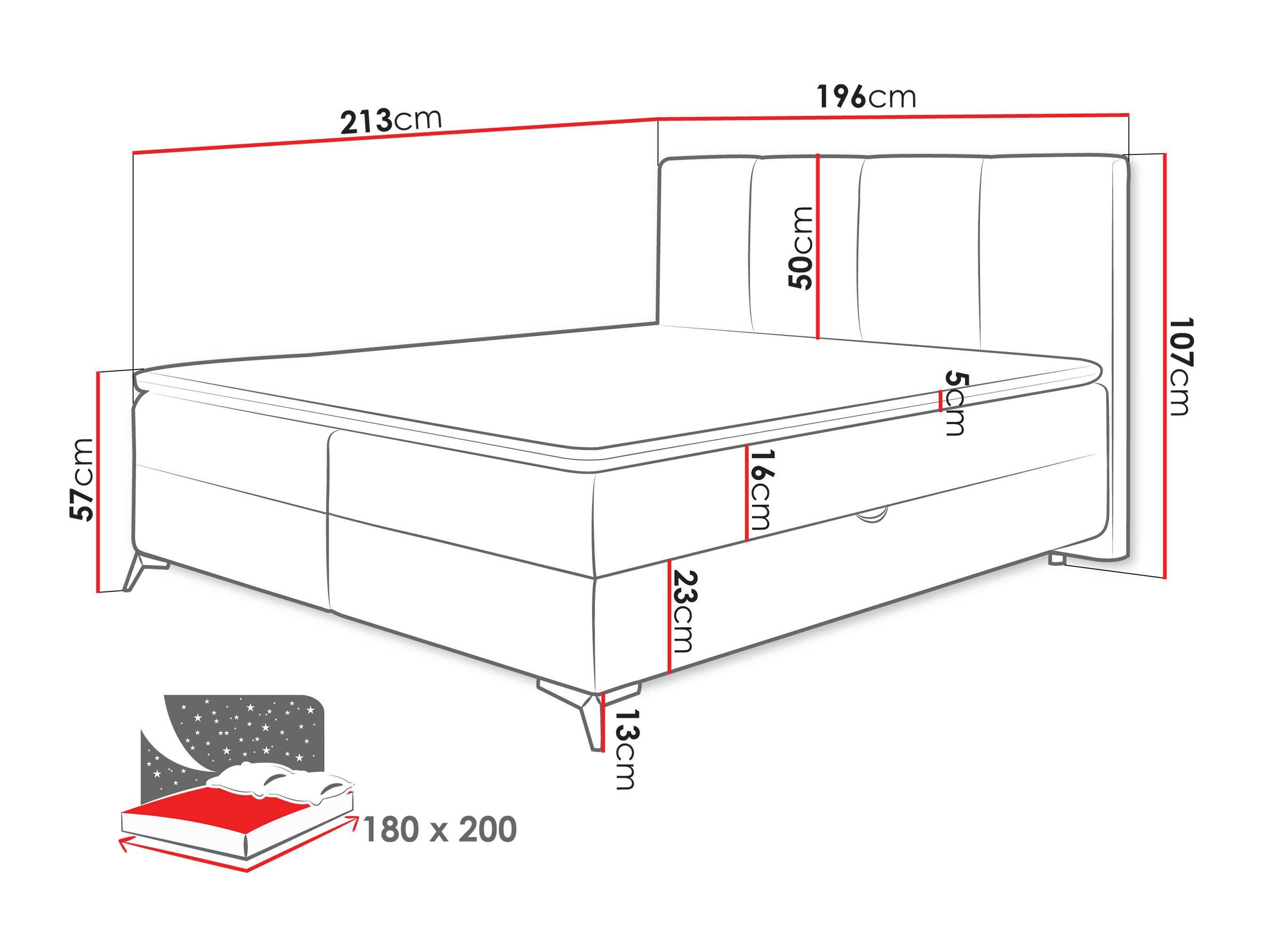 Letto continentale Viter (Vibe 07)