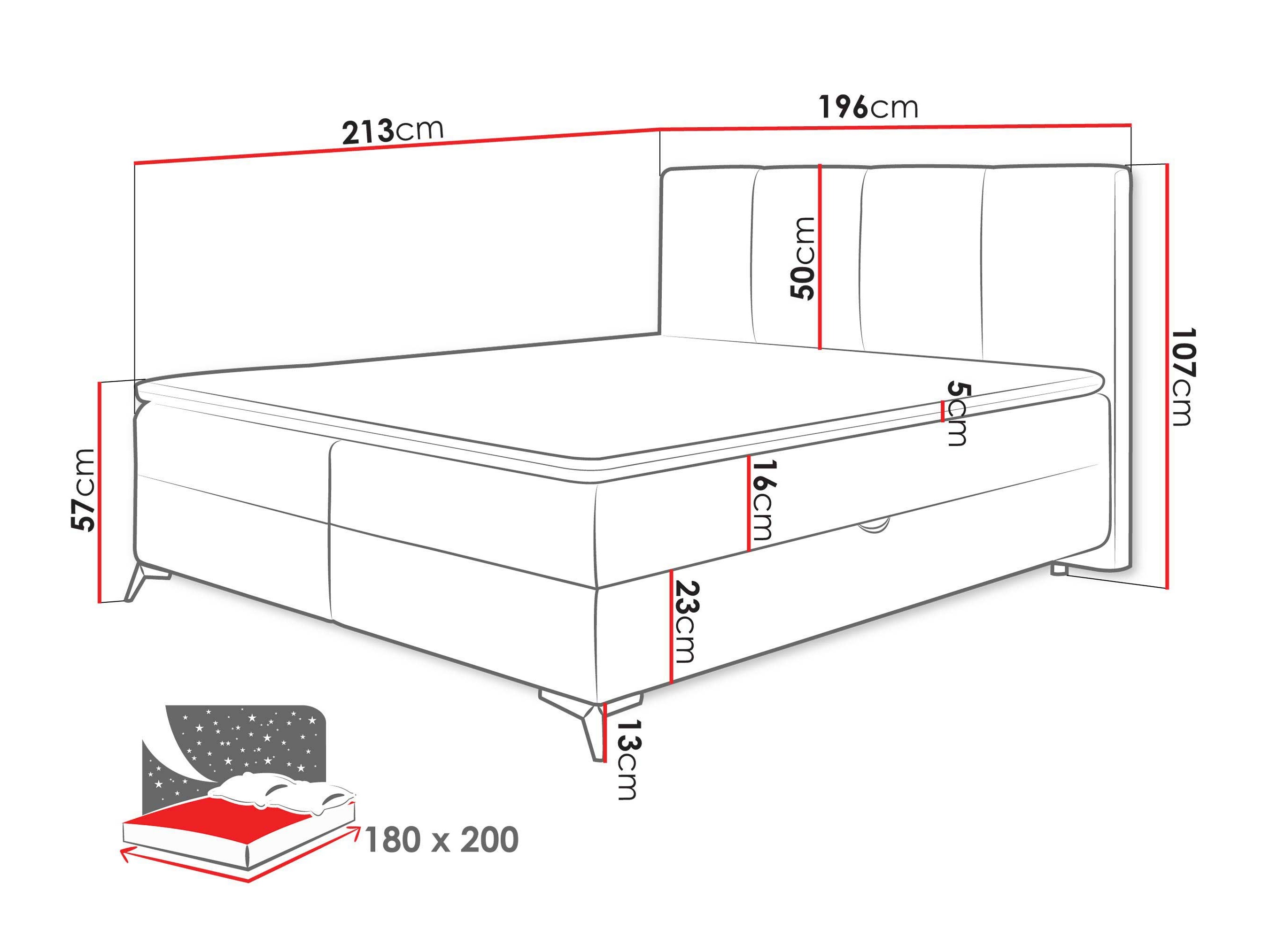 Letto continentale Viter (Vibe 26)