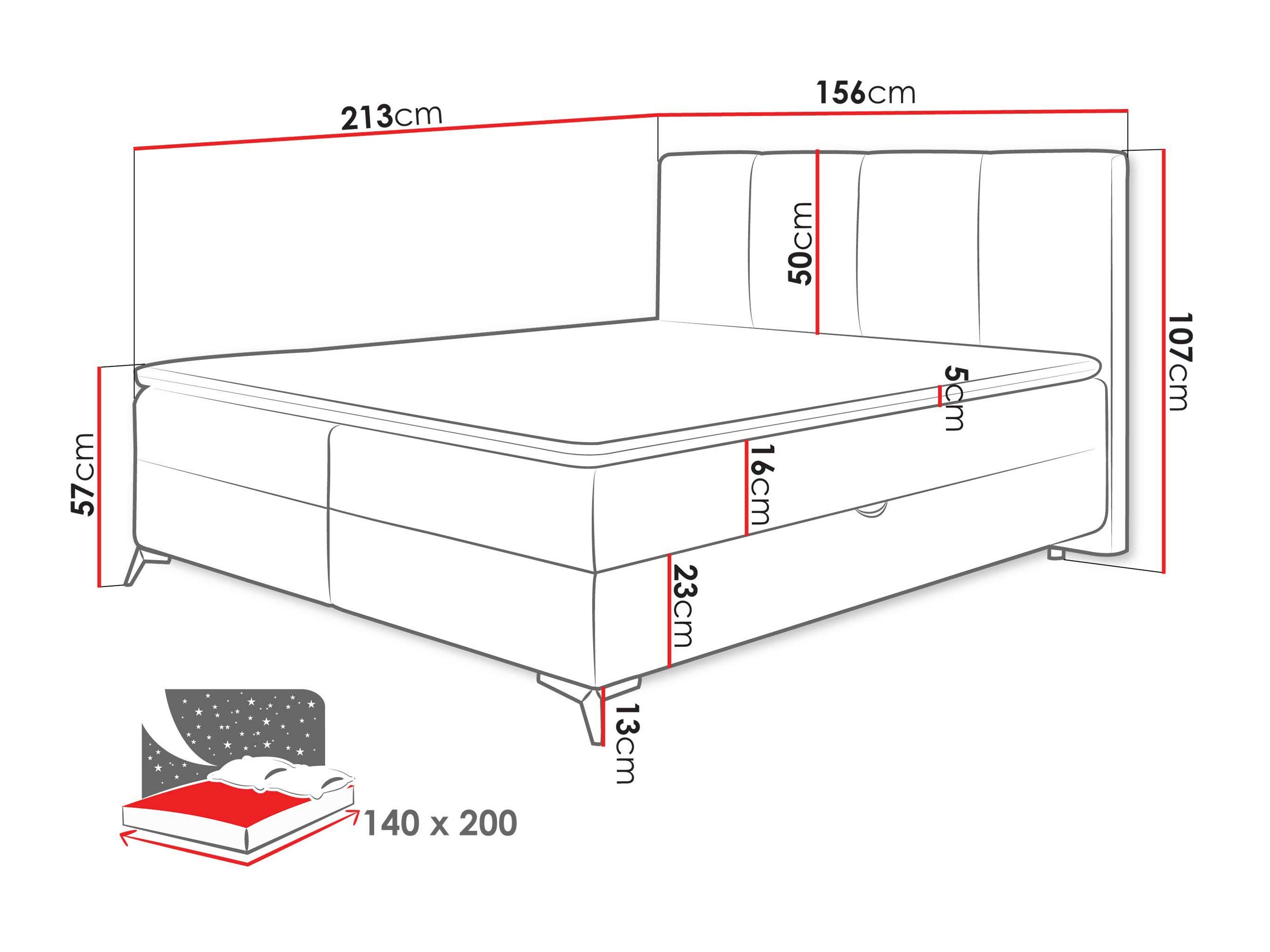 Letto continentale Viter (Vibe 86)