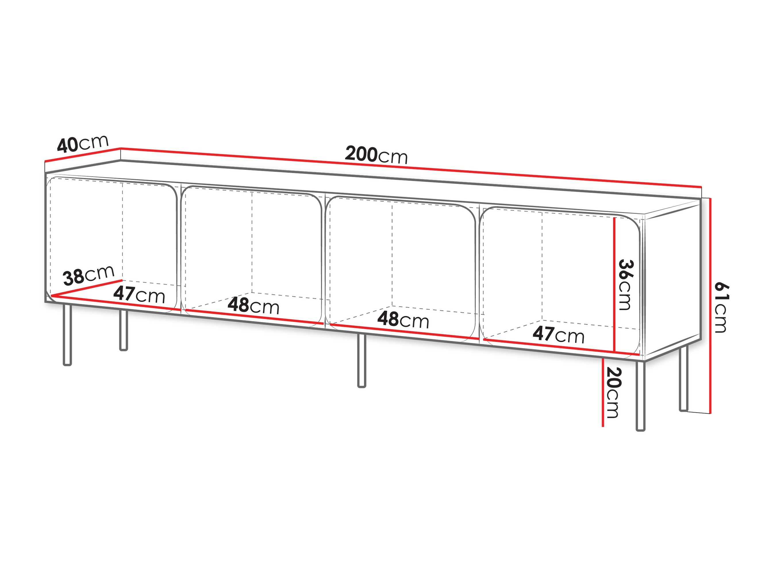 Mobile porta TV Fentore 101 (Cachemire)
