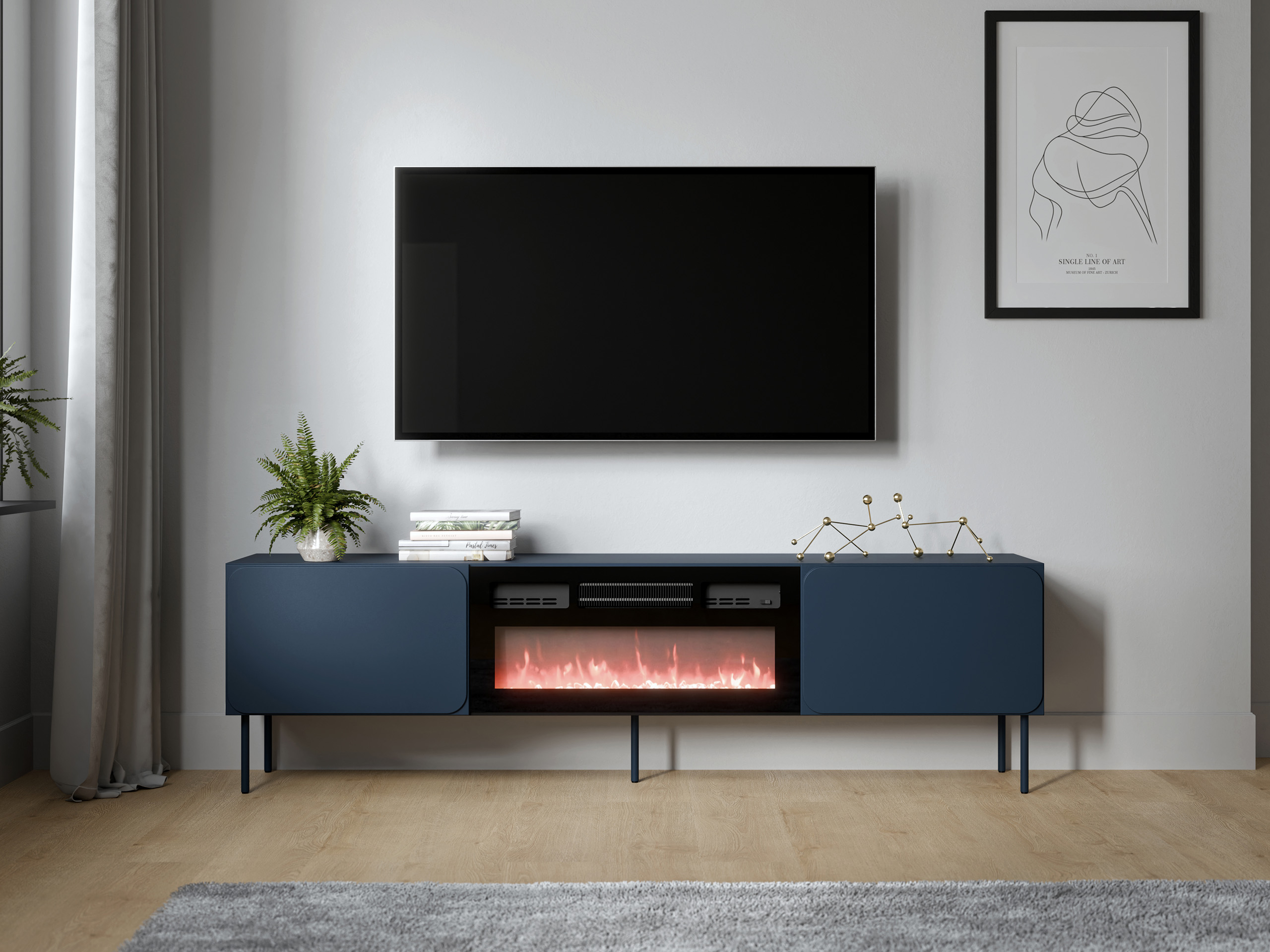 Mobile porta TV Fentore 104 (Indaco)