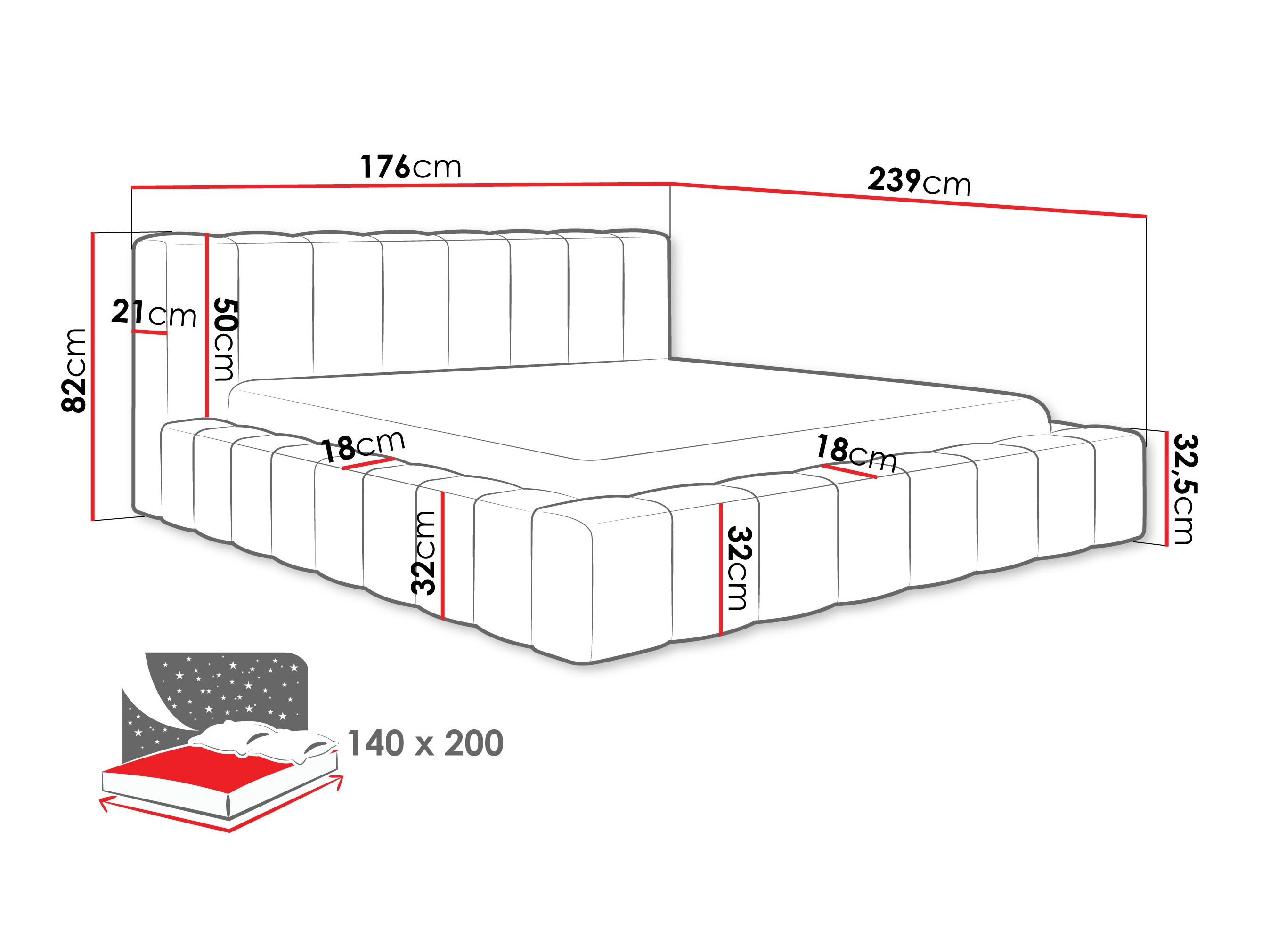 Letto Hesperia 125 (Kronos 38)
