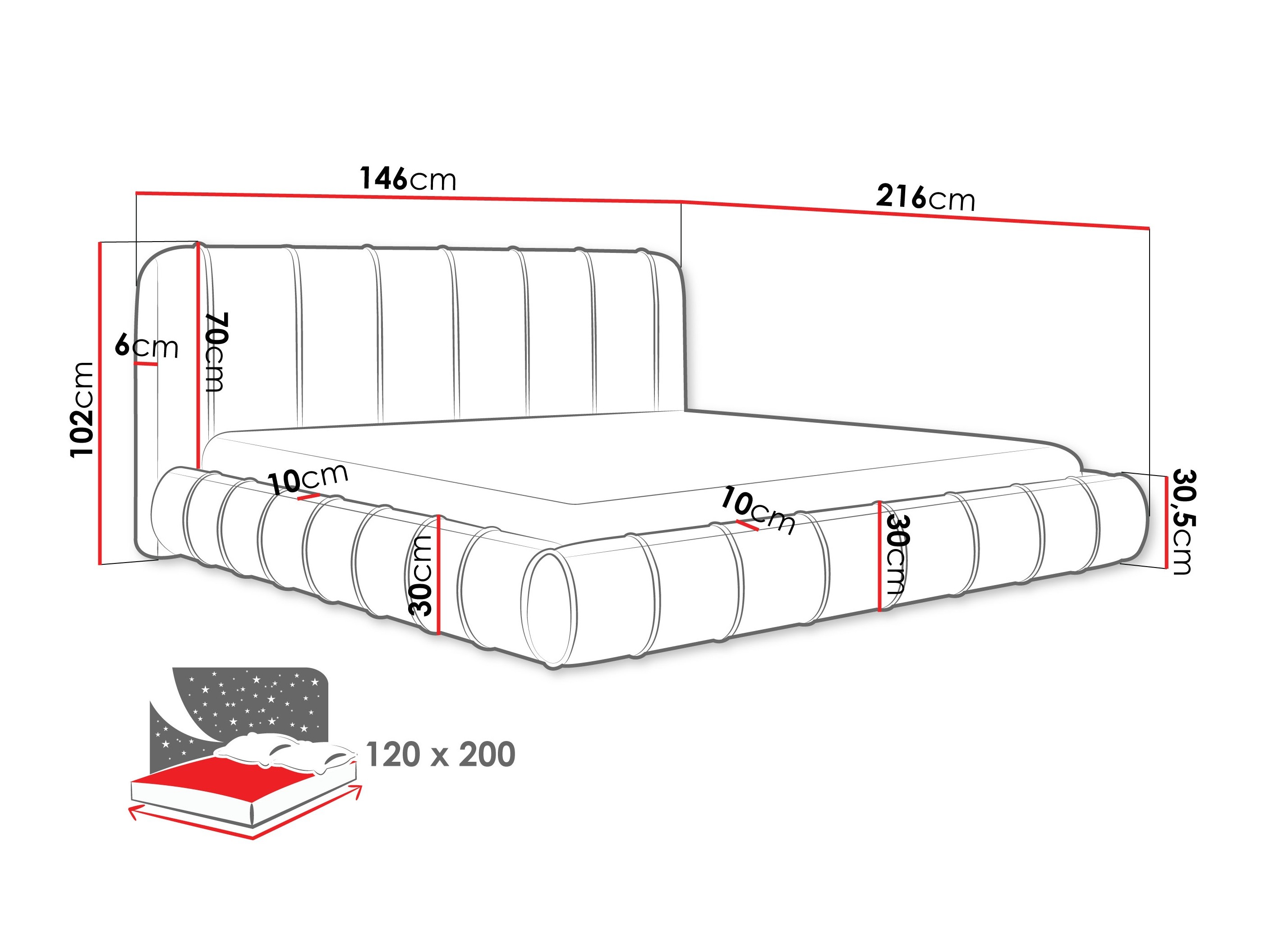 Letto Cucumos (Kronos 07)