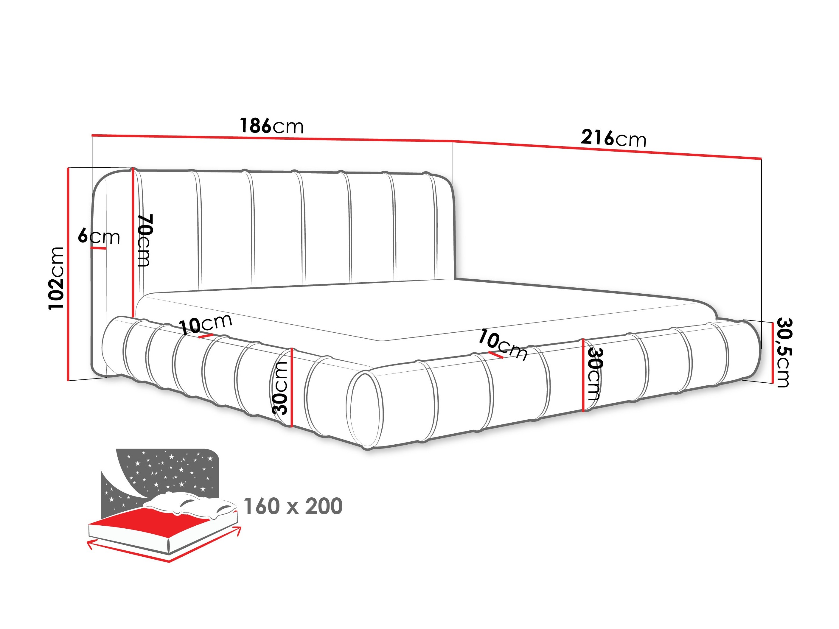Letto Cucumos (Kronos 22)