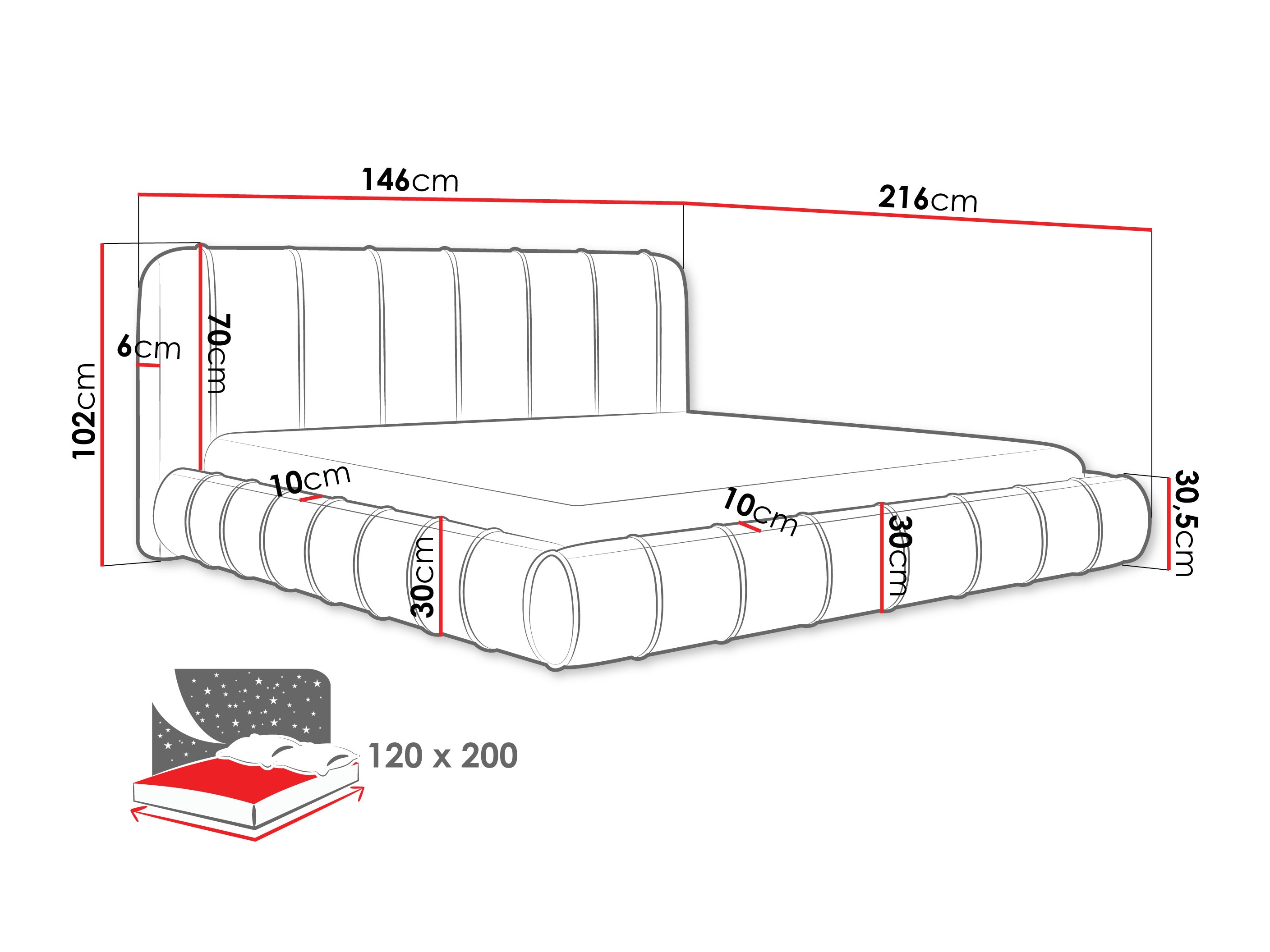 Letto Cucumos (Kronos 29)