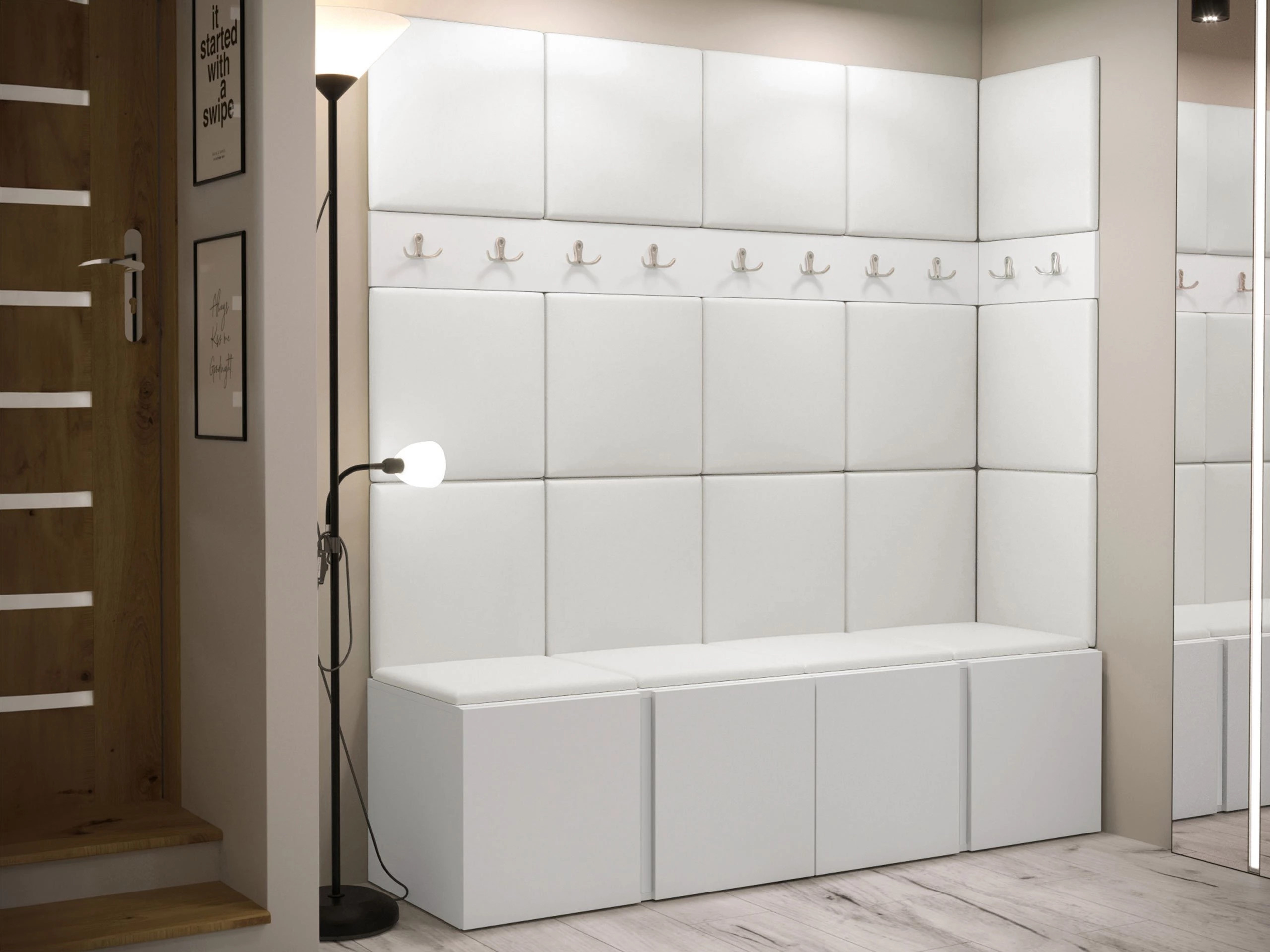 Set arredo da corridoio Pinis II (Eco pelle Soft 017)