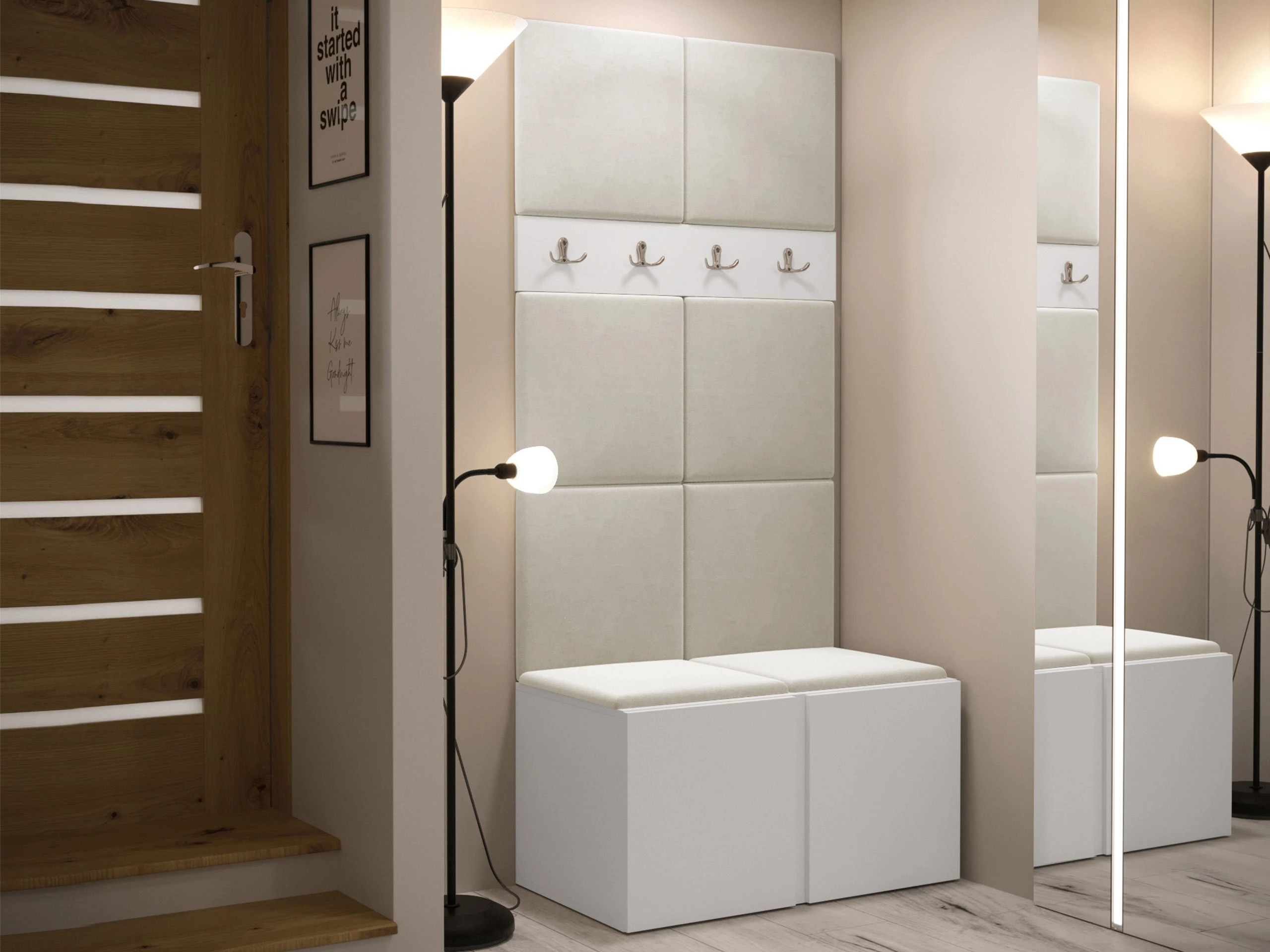 Set arredo da corridoio Hartford 267 (Bianco)