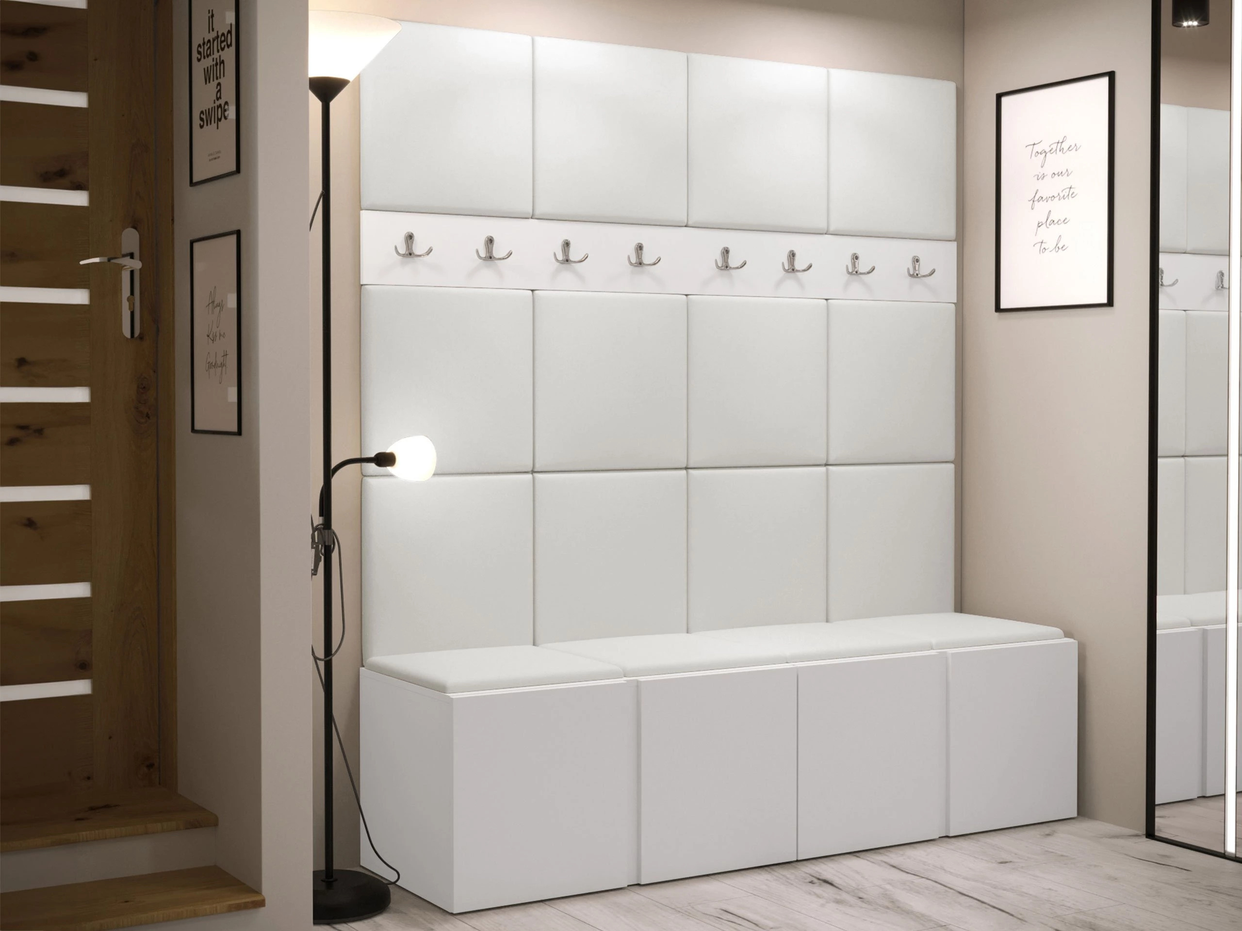 Set arredo da corridoio Pinis V (Eco pelle Soft 017)