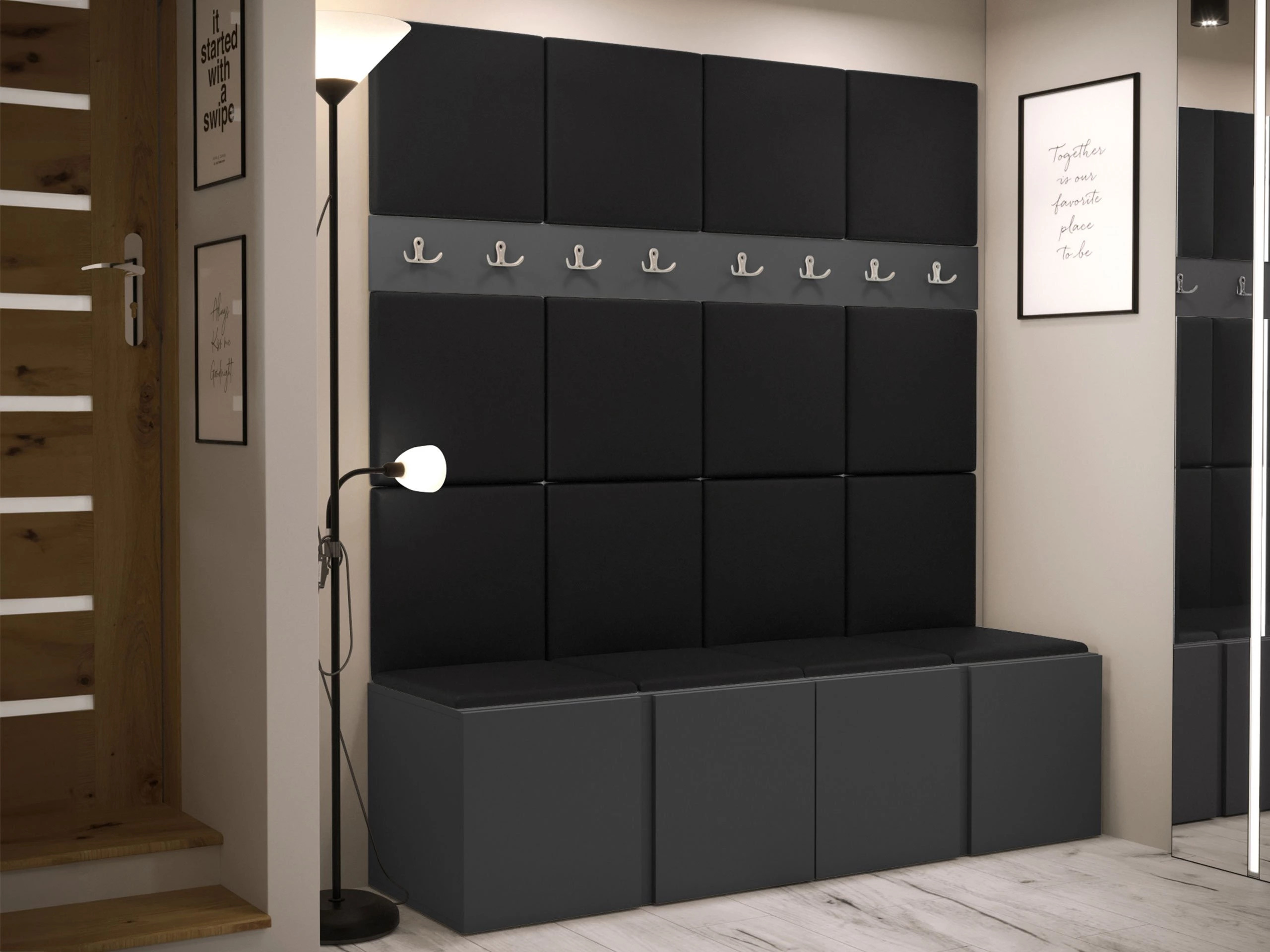 Set arredo da corridoio Pinis V (Eco pelle Soft 011)