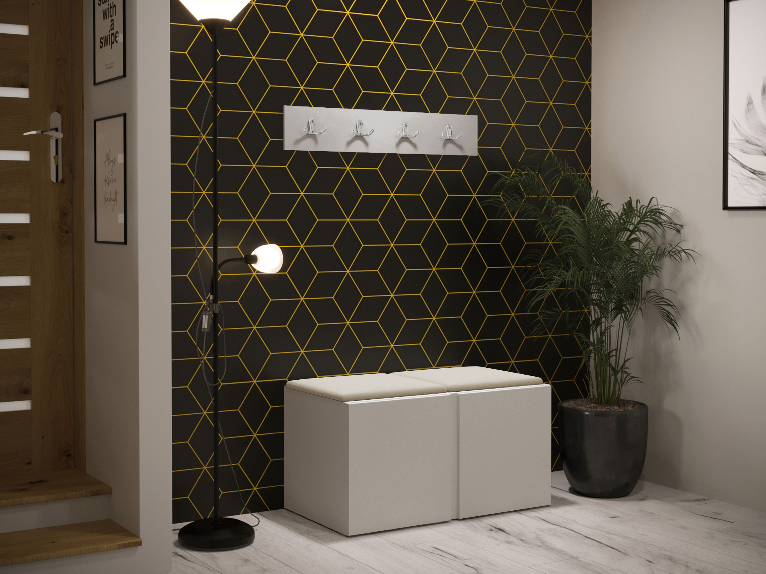 Set arredo da corridoio Pinis VI (Cachemire)