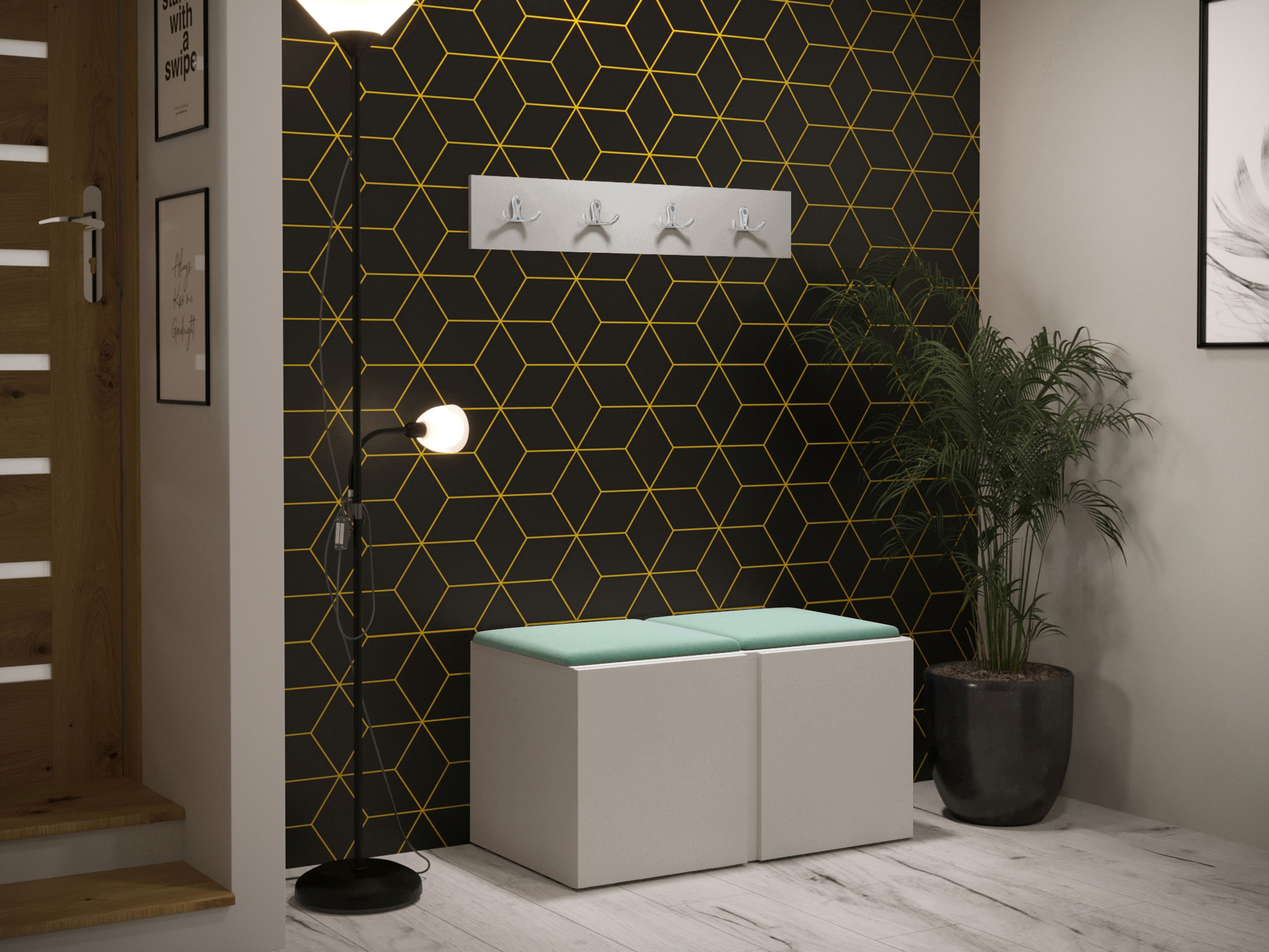 Set arredo da corridoio Pinis VI (Cachemire)