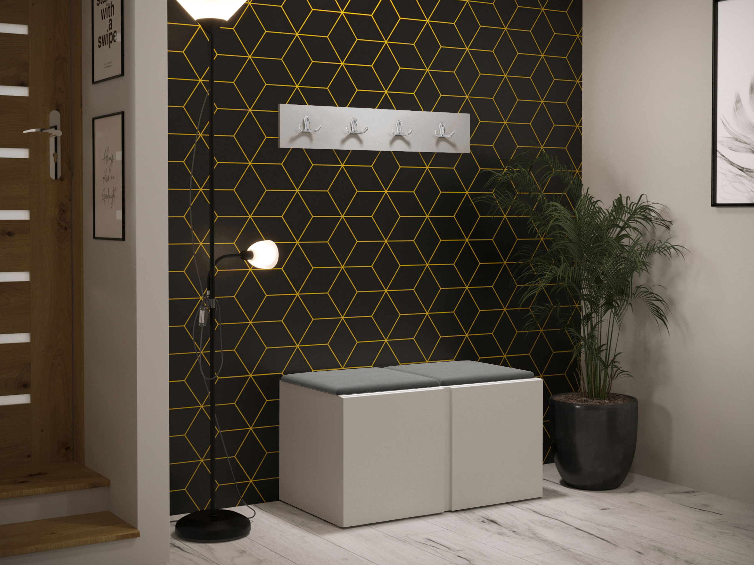 Set arredo da corridoio Pinis VI (Cachemire)
