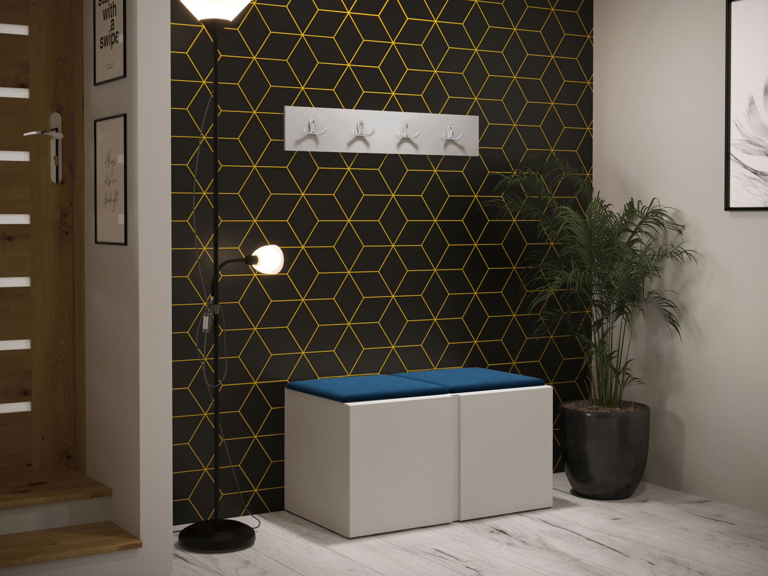 Set arredo da corridoio Pinis VI (Cachemire)