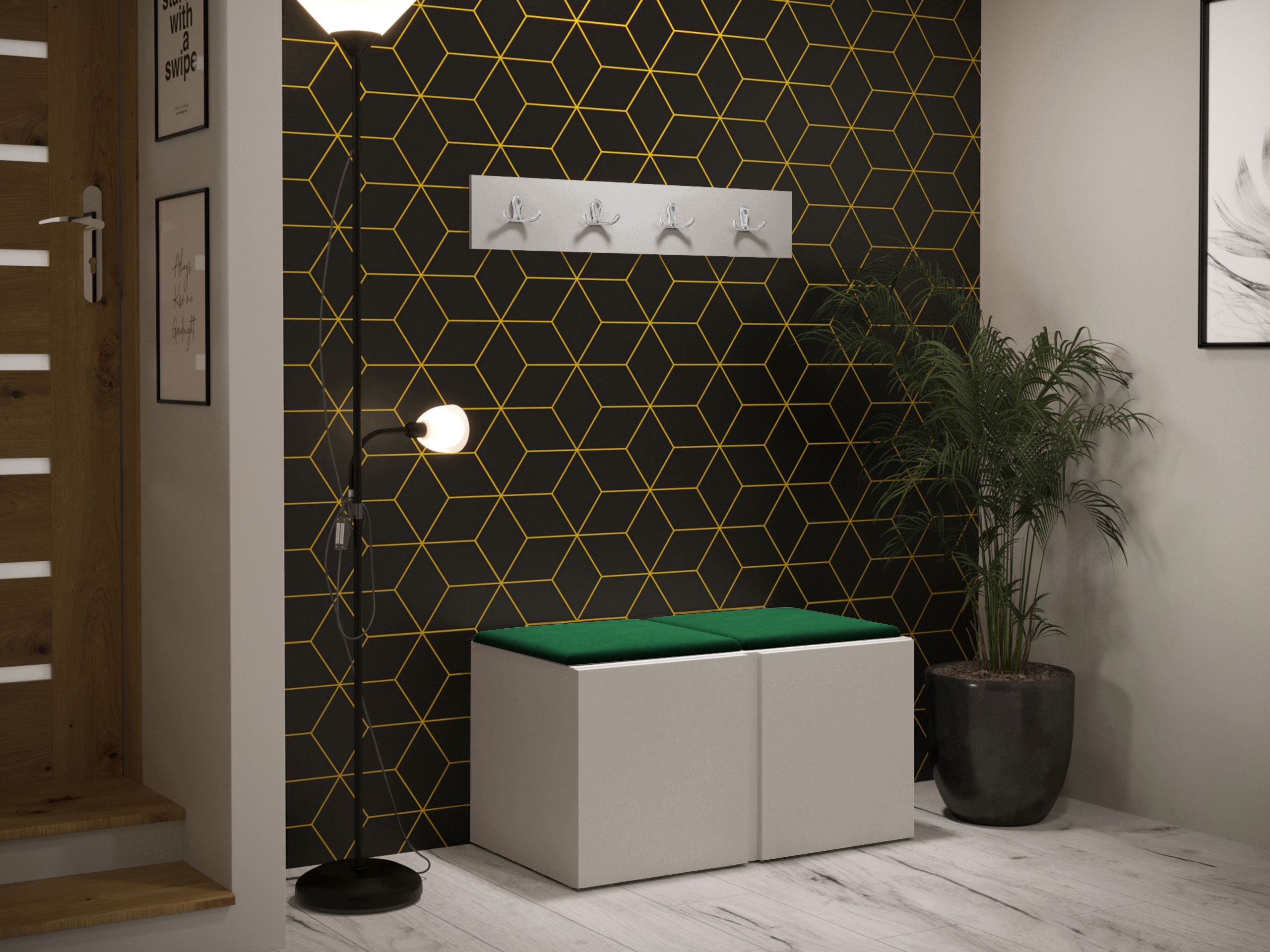 Set arredo da corridoio Pinis VI (Cachemire)