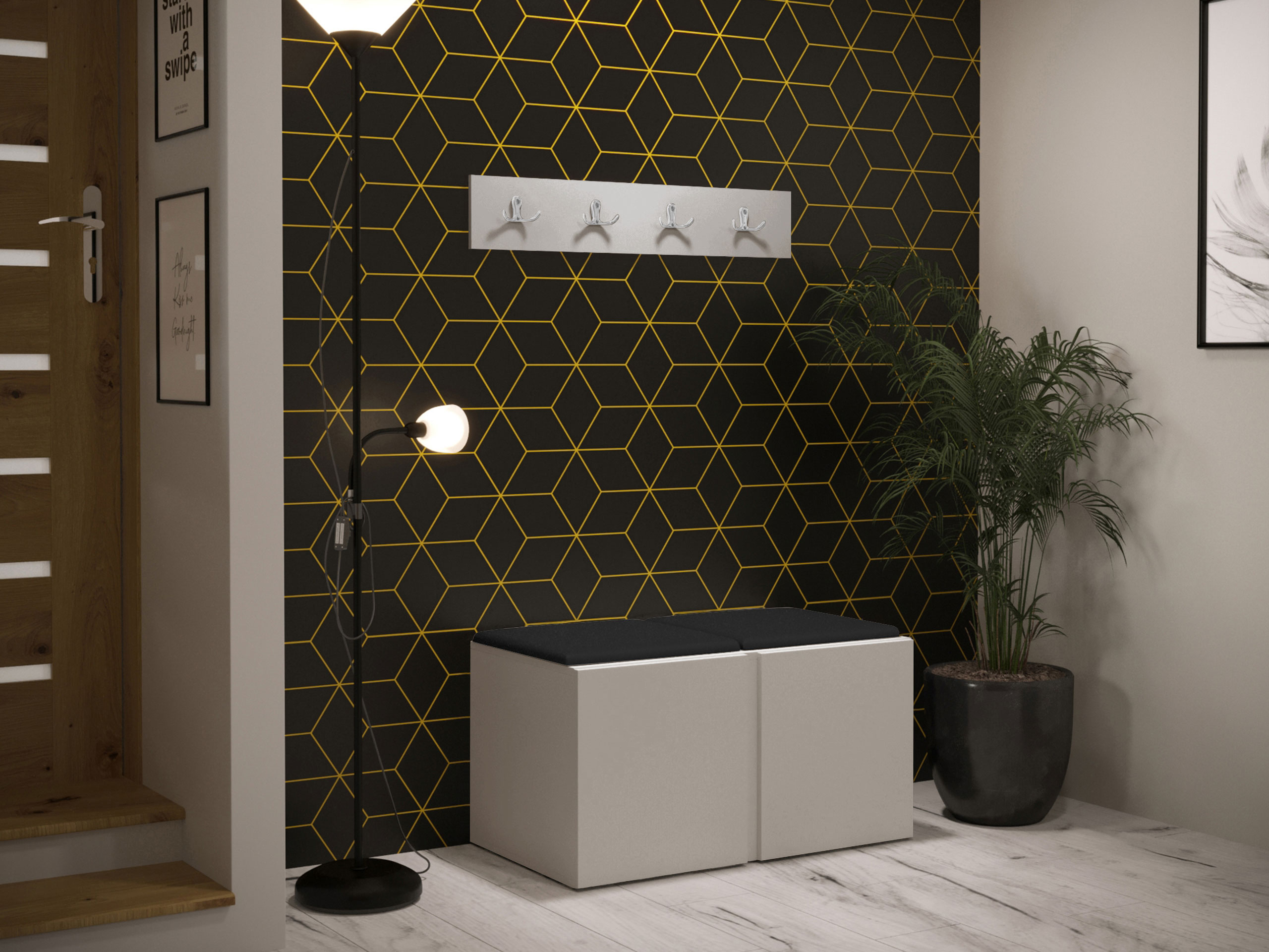Set arredo da corridoio Pinis VI (Cachemire)