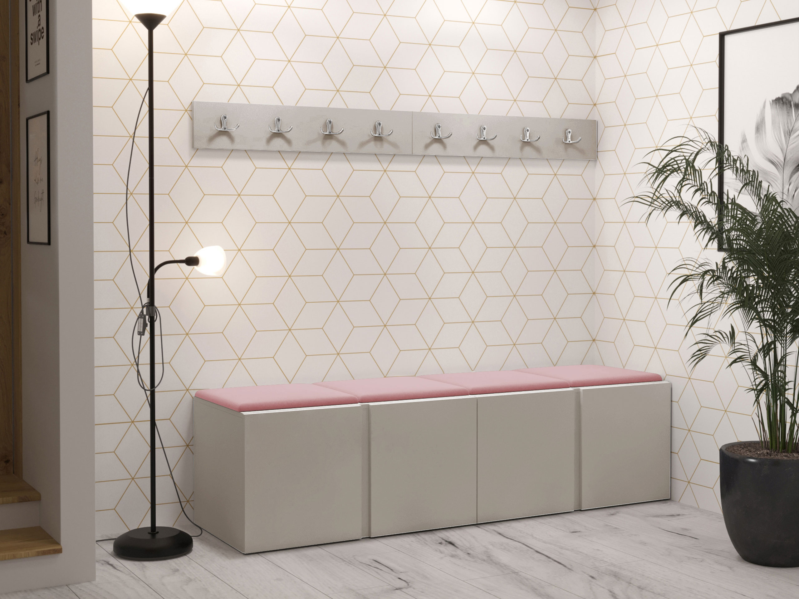Set arredo da corridoio Pinis VII (Cachemire)