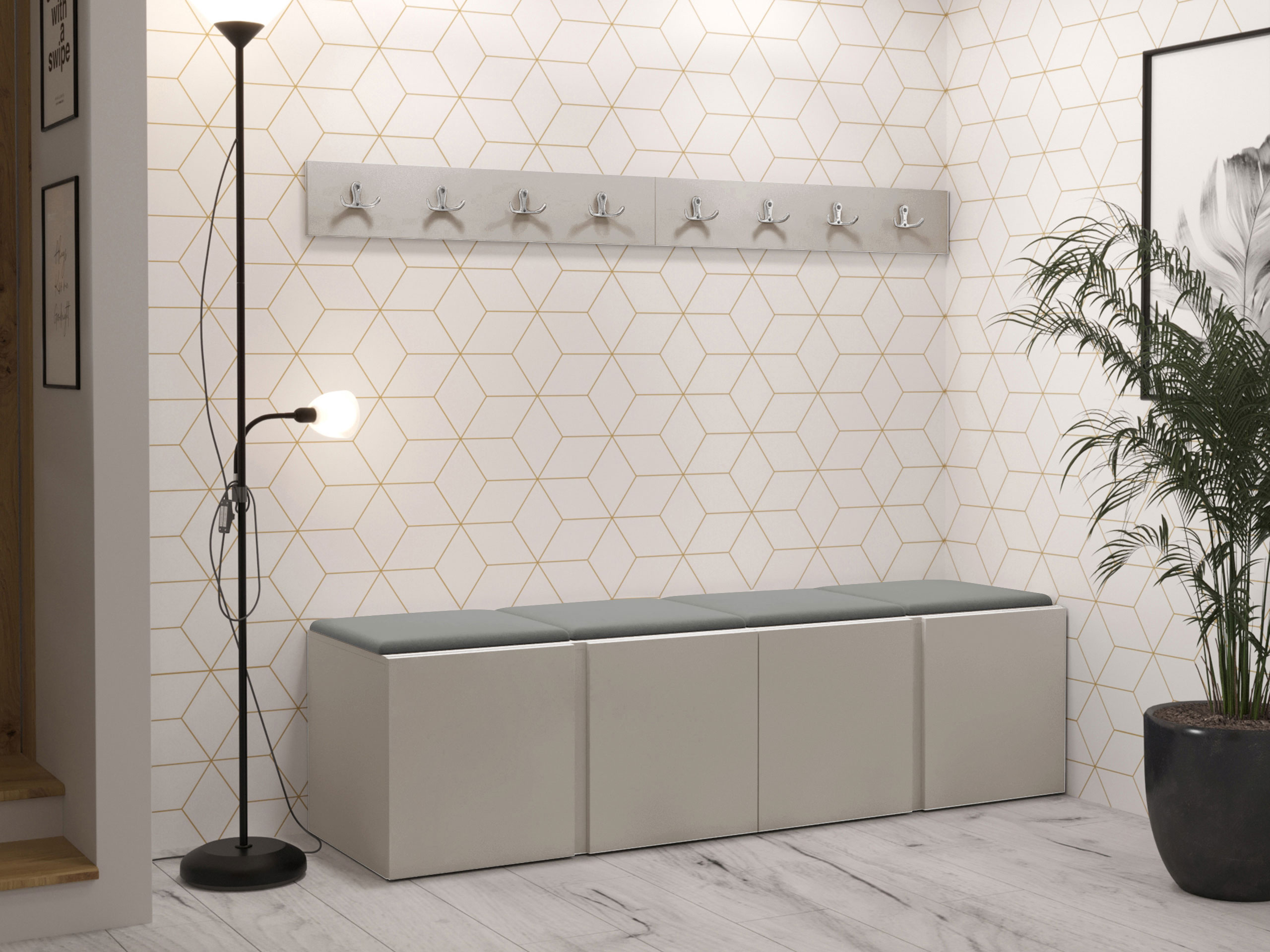 Set arredo da corridoio Pinis VII (Cachemire)