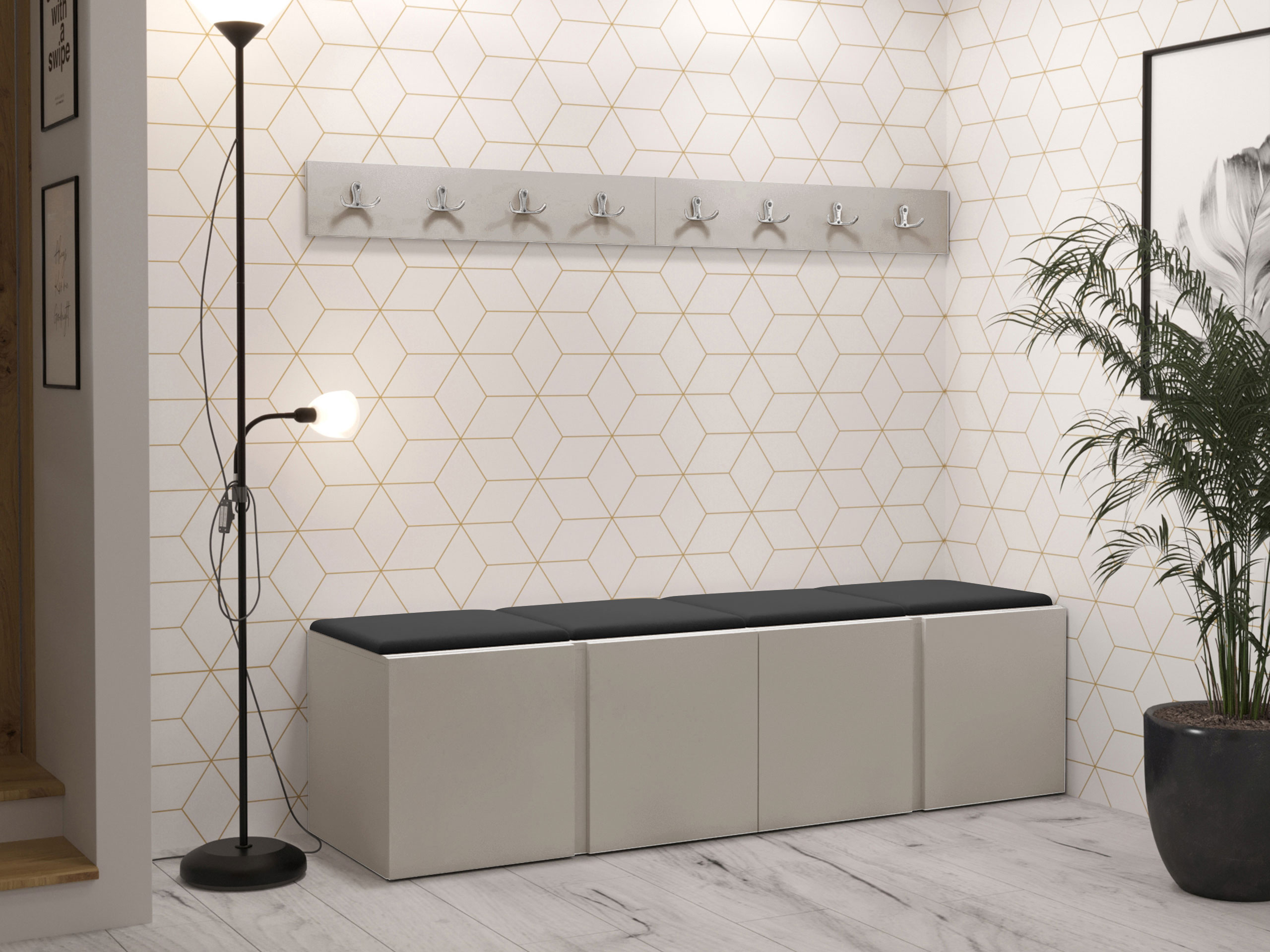 Set arredo da corridoio Pinis VII (Cachemire)