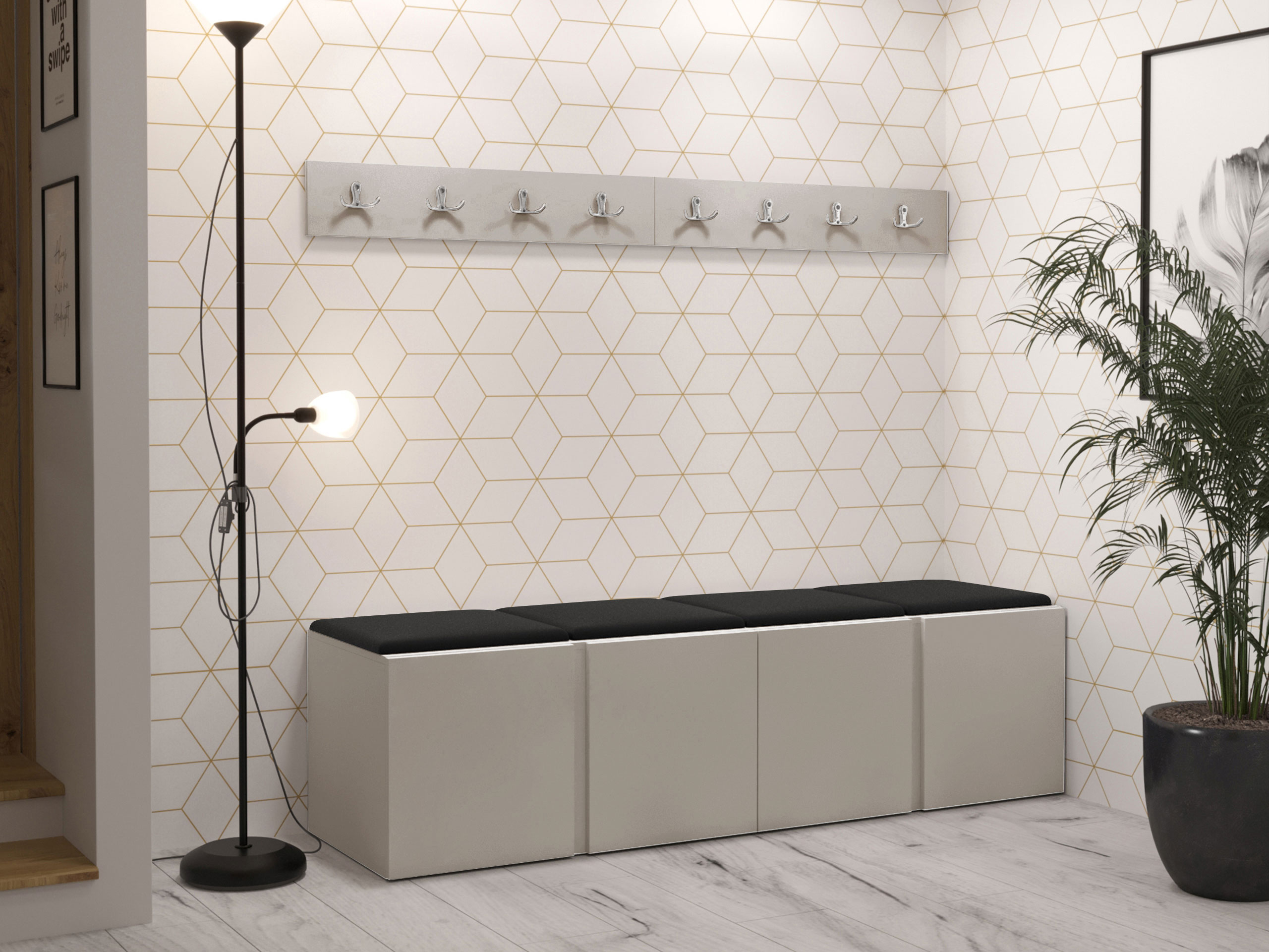 Set arredo da corridoio Pinis VII (Cachemire)