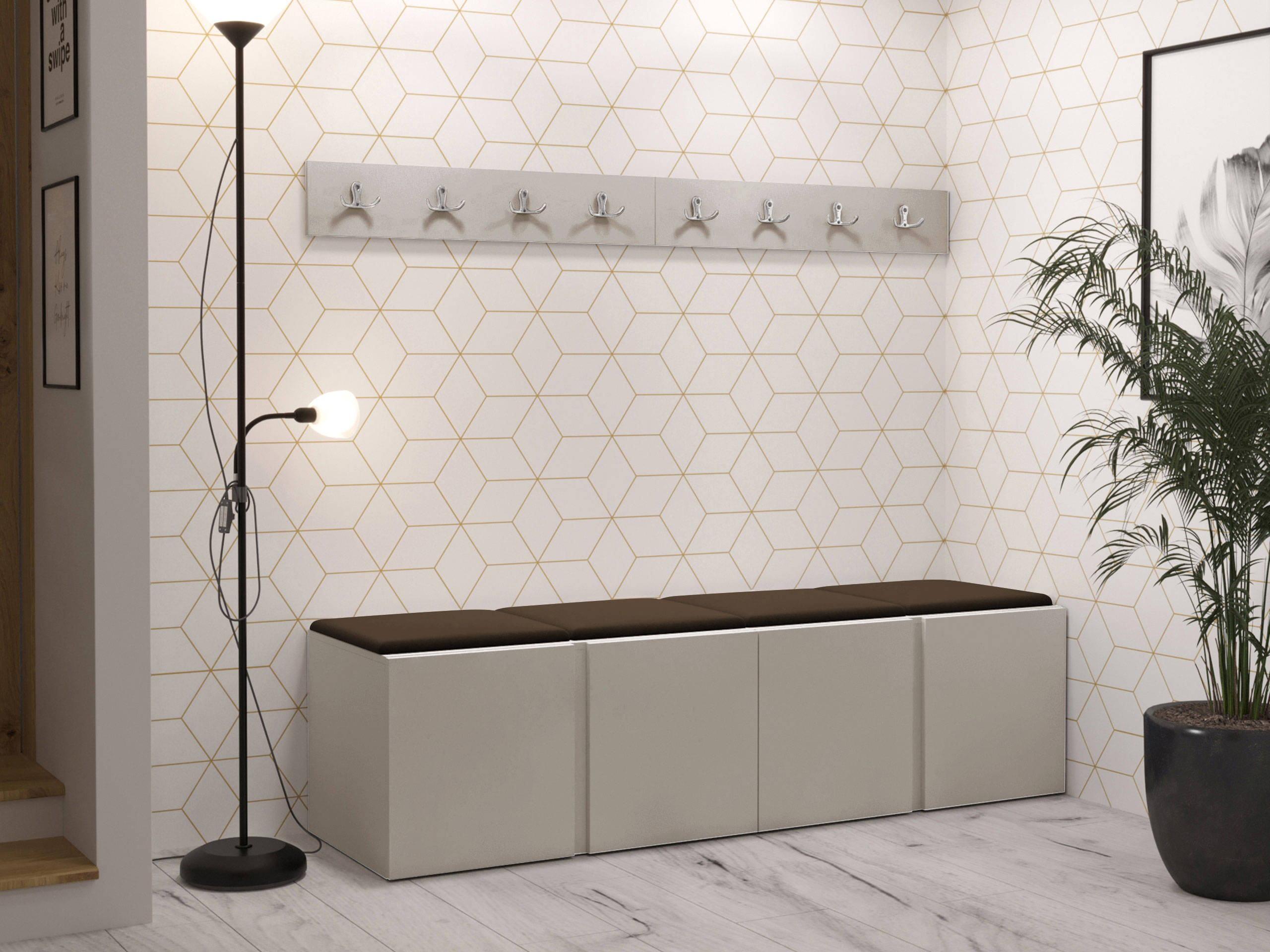 Set arredo da corridoio Pinis VII (Cachemire)